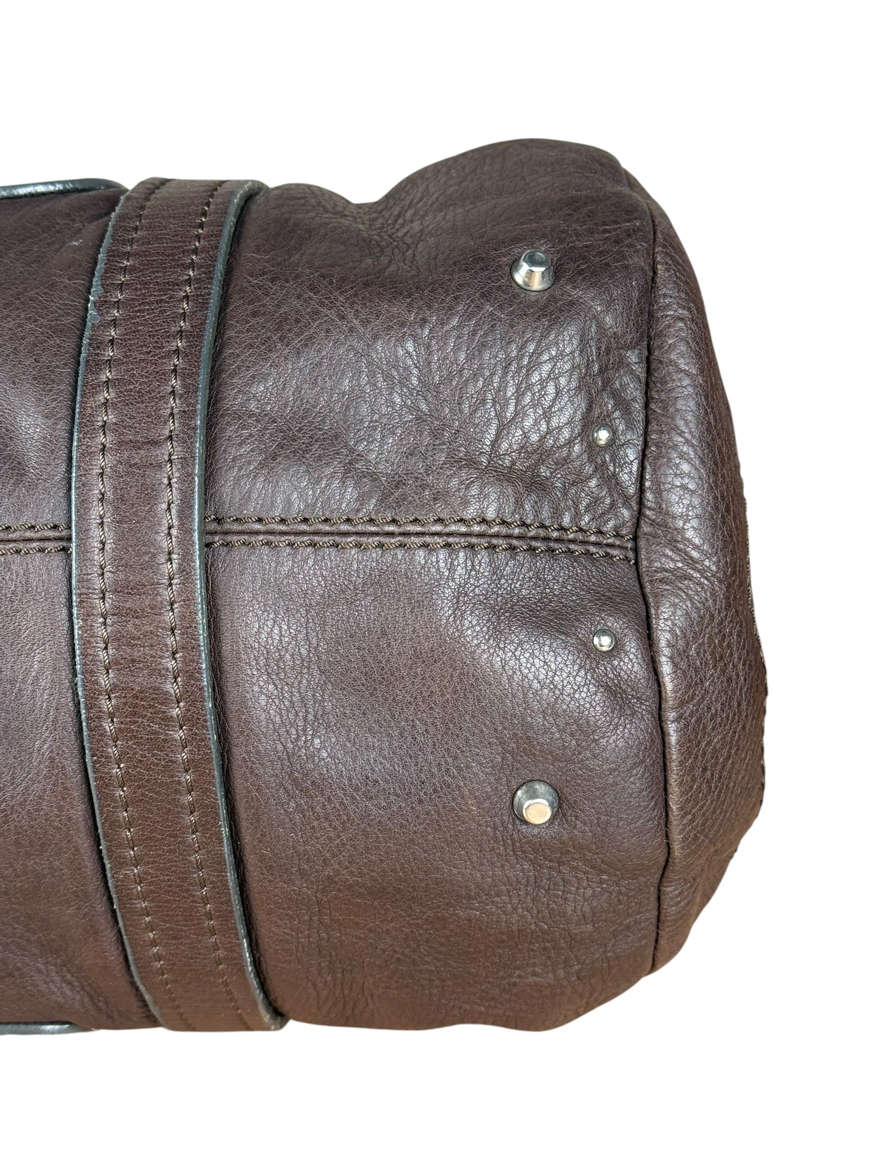 Chloé Brown Leather Mr. Paddington Boston Bag - Image 14