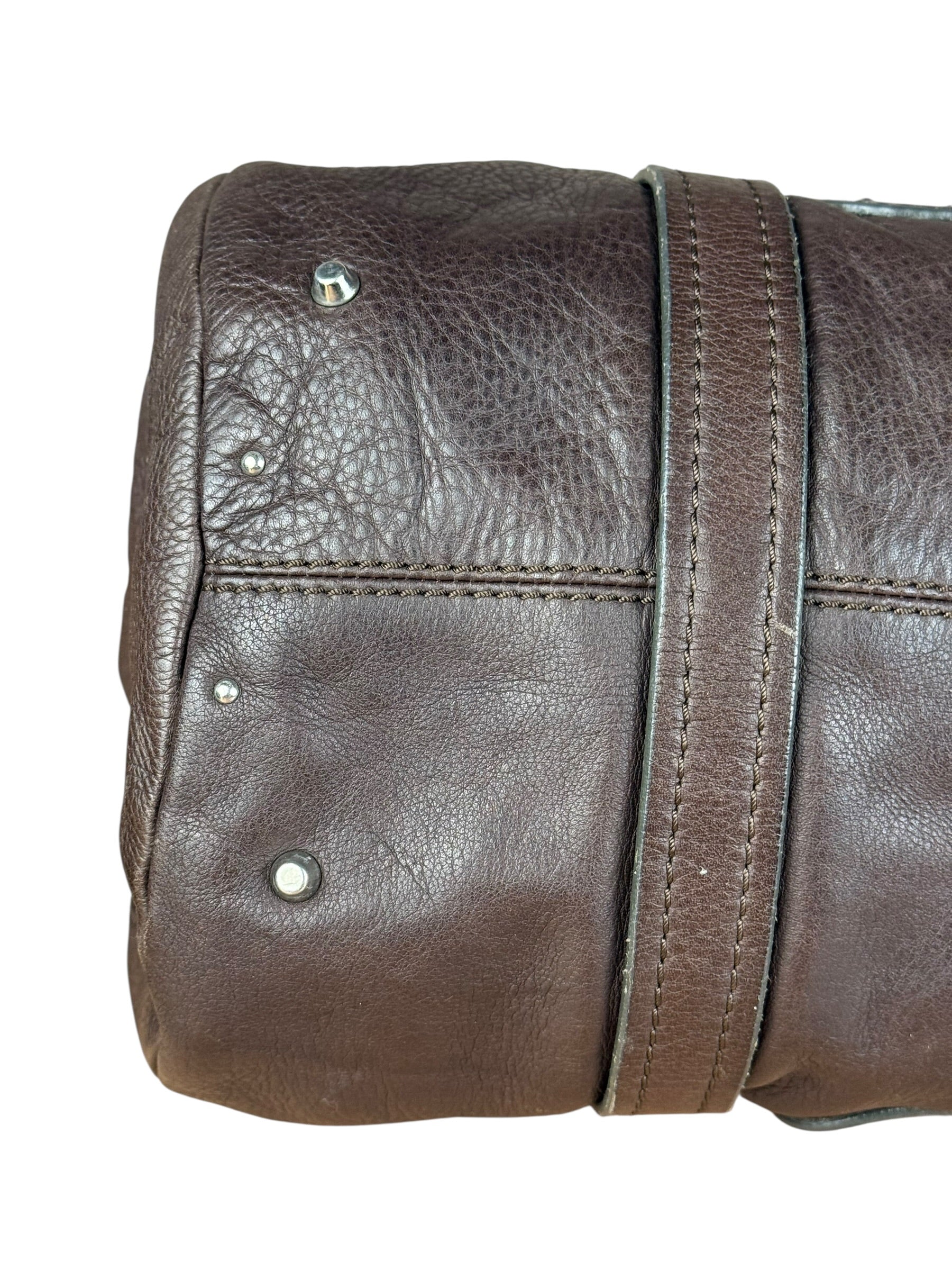 Chloé Brown Leather Mr. Paddington Boston Bag - Image 15