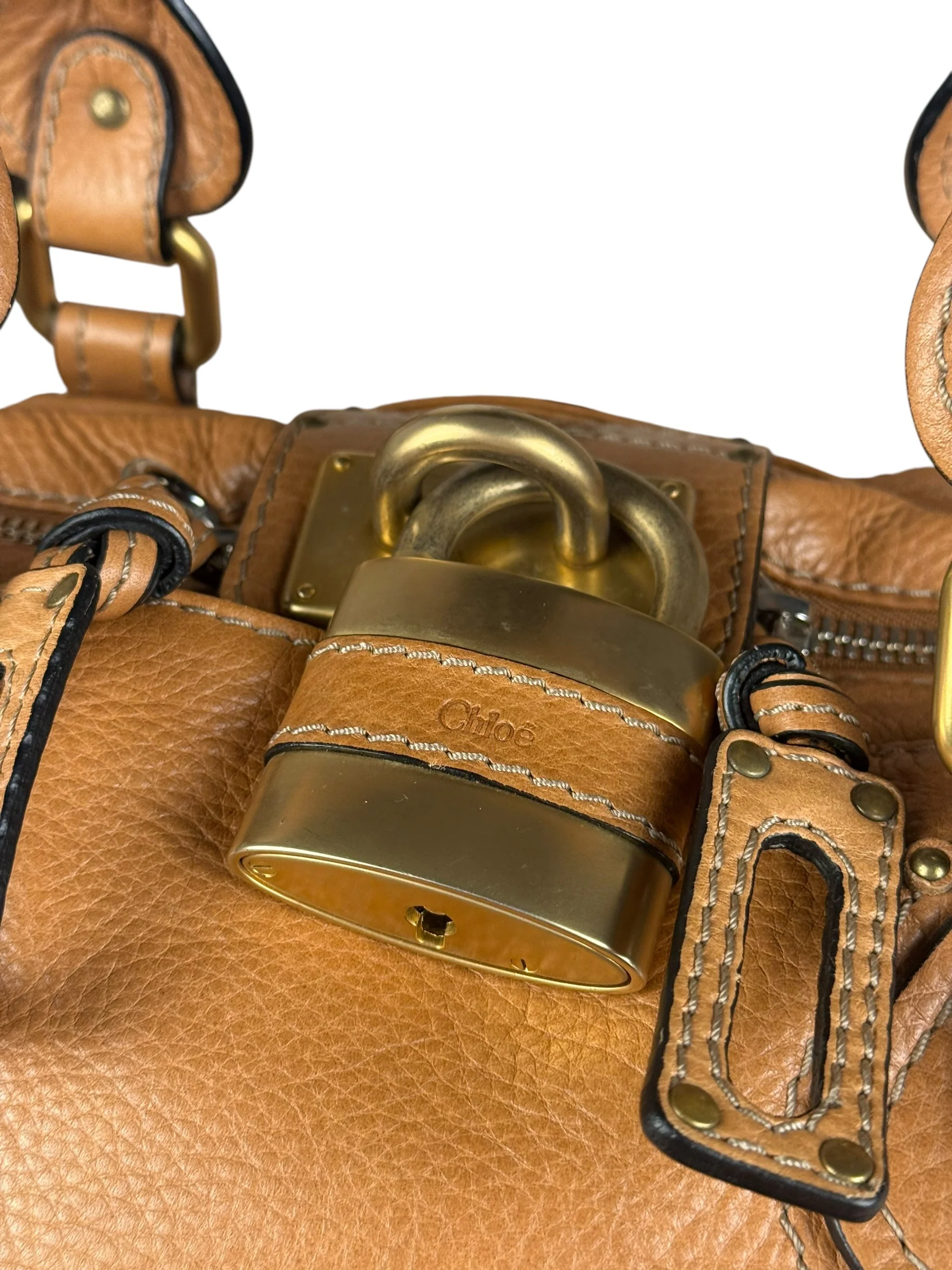 Chloé Brown Leather Paddington Handbag - Image 3