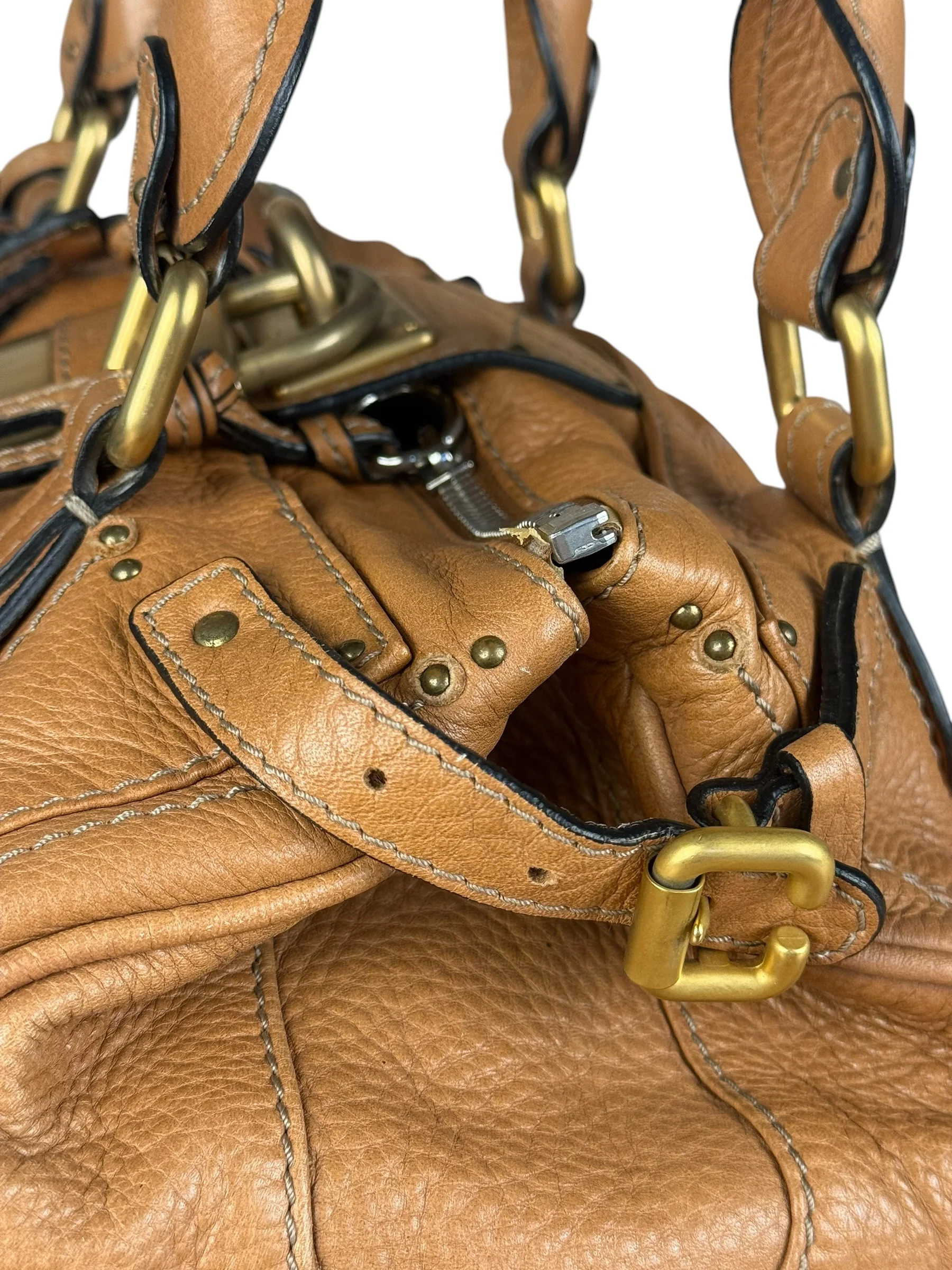 Chloé Brown Leather Paddington Handbag - Image 5