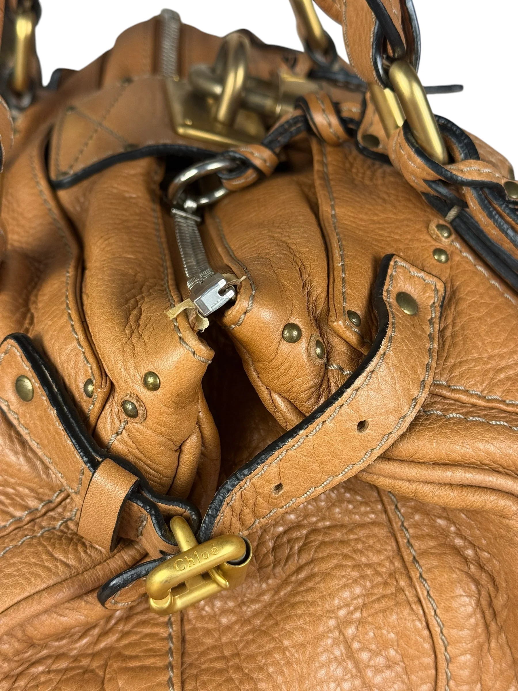 Chloé Brown Leather Paddington Handbag - Image 7