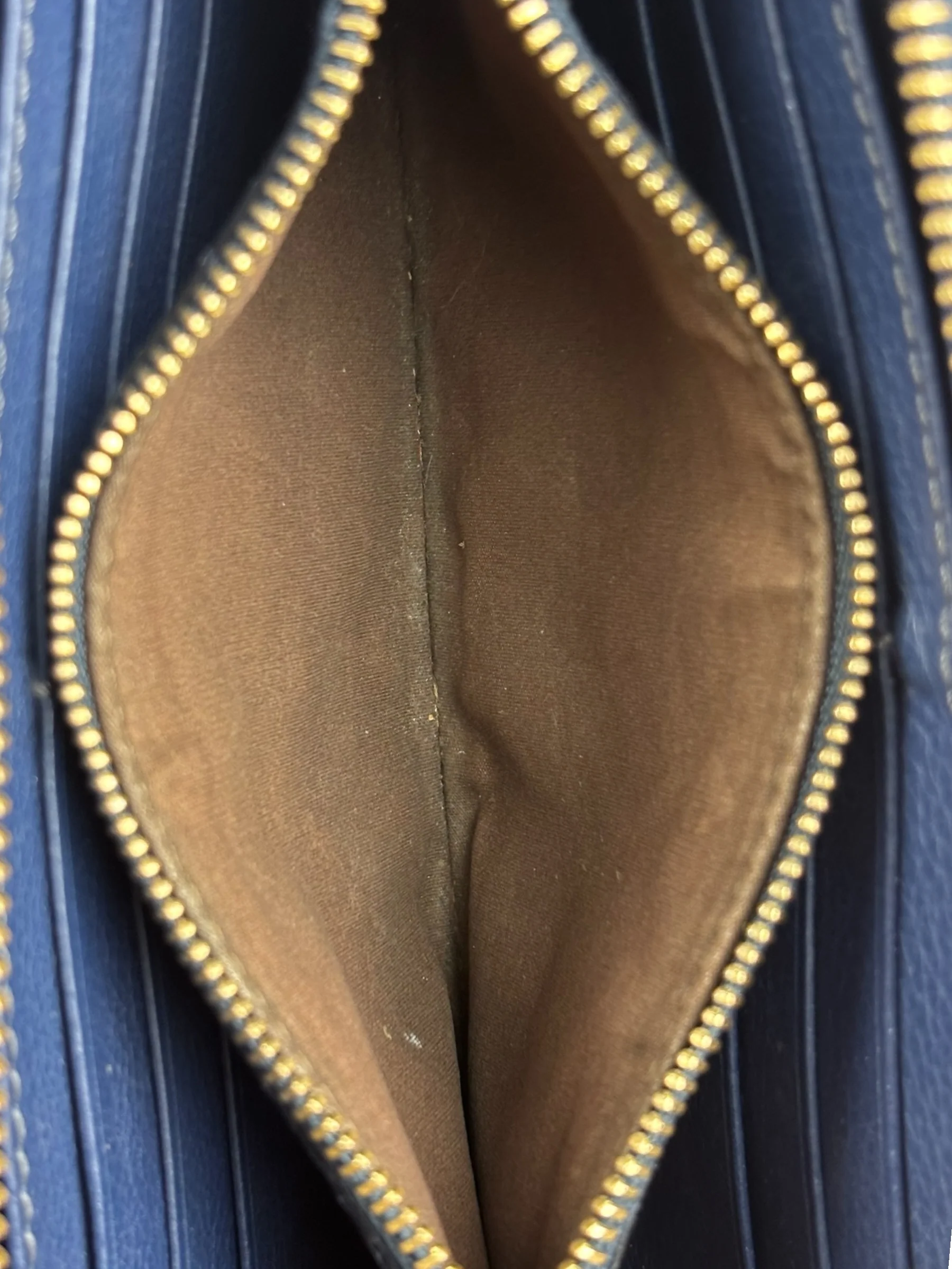 Chloé Dark Blue Leather Marcie Long Zip Wallet - Image 10