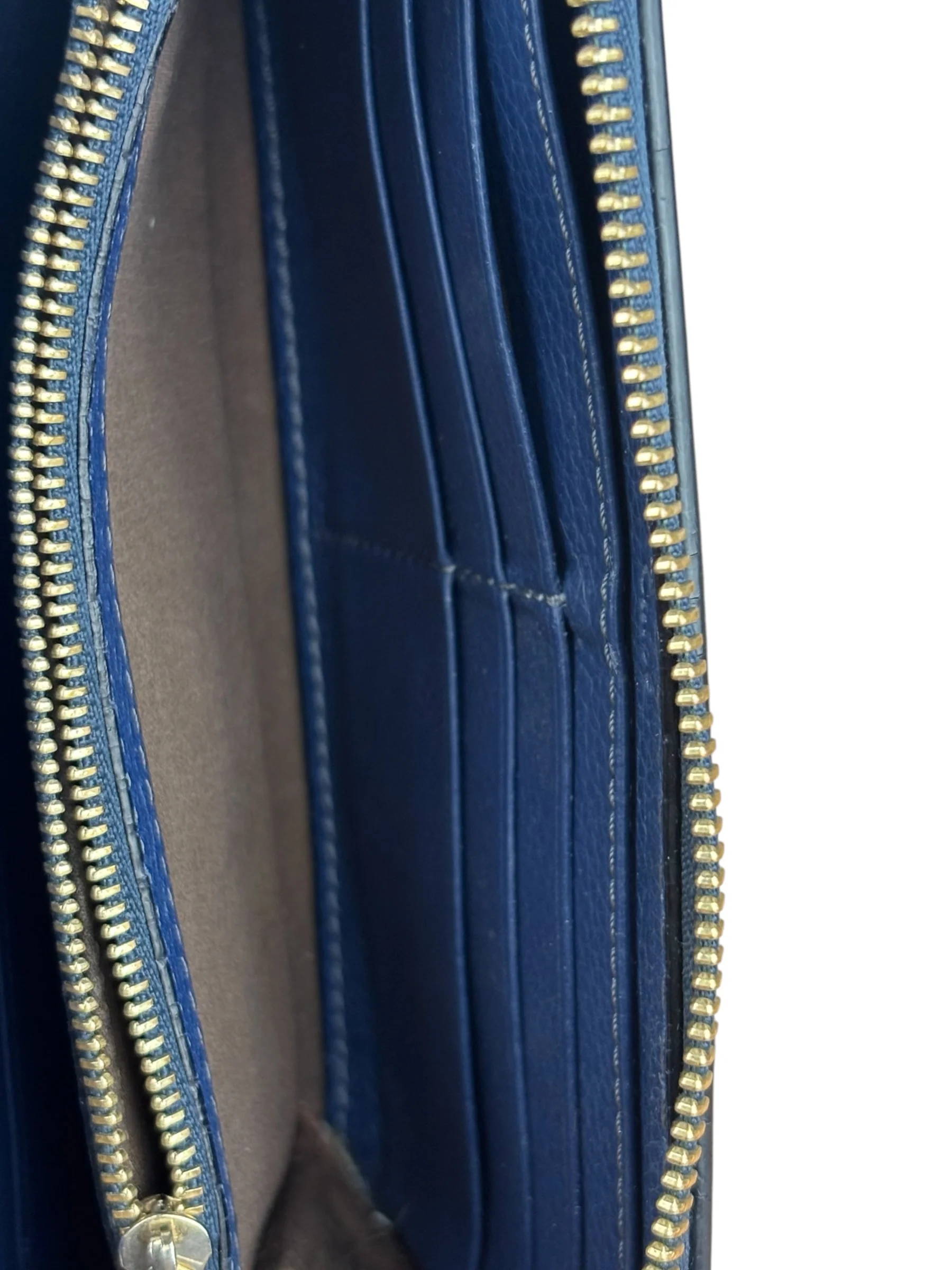 Chloé Dark Blue Leather Marcie Long Zip Wallet - Image 12