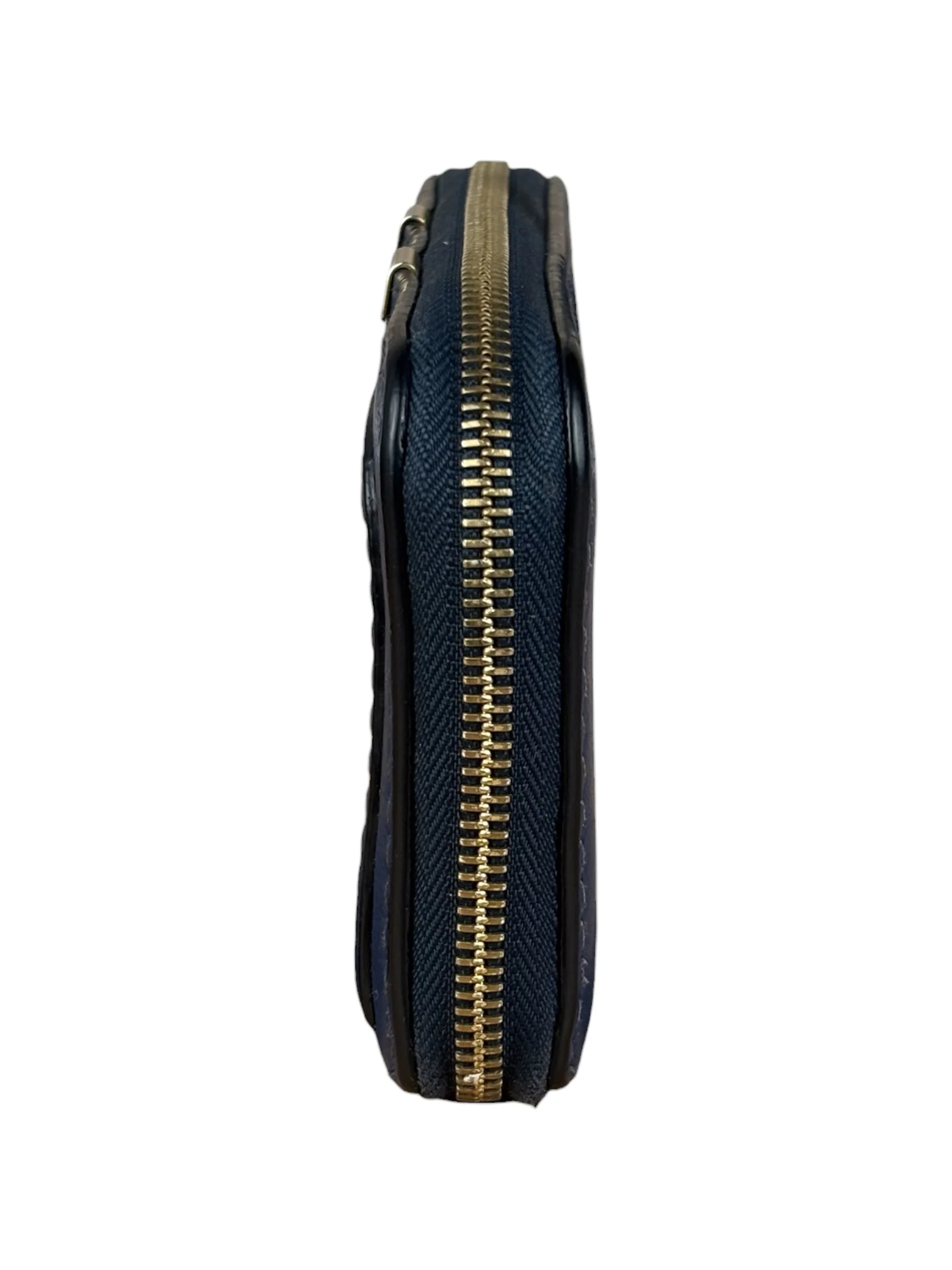 Chloé Dark Blue Leather Marcie Long Zip Wallet - Image 3
