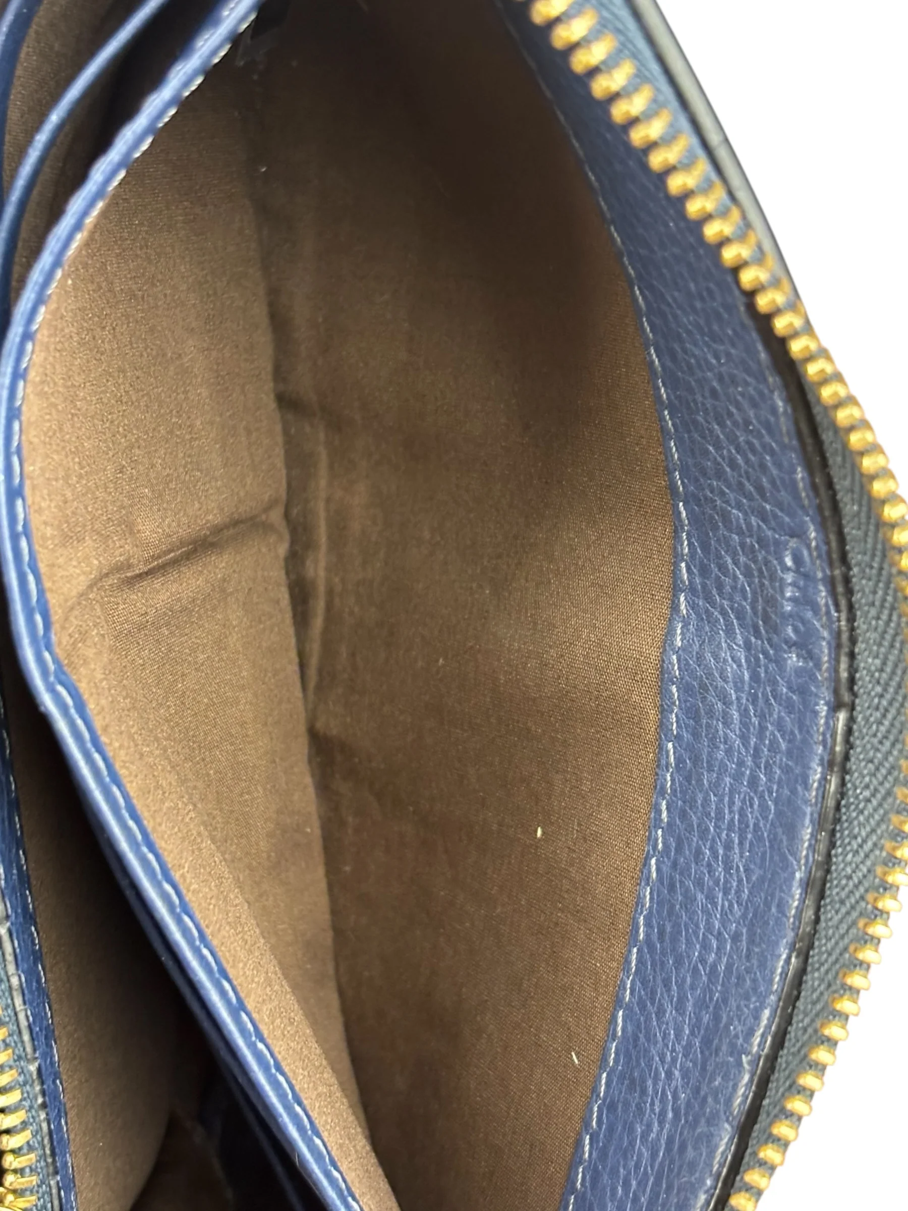 Chloé Dark Blue Leather Marcie Long Zip Wallet - Image 8