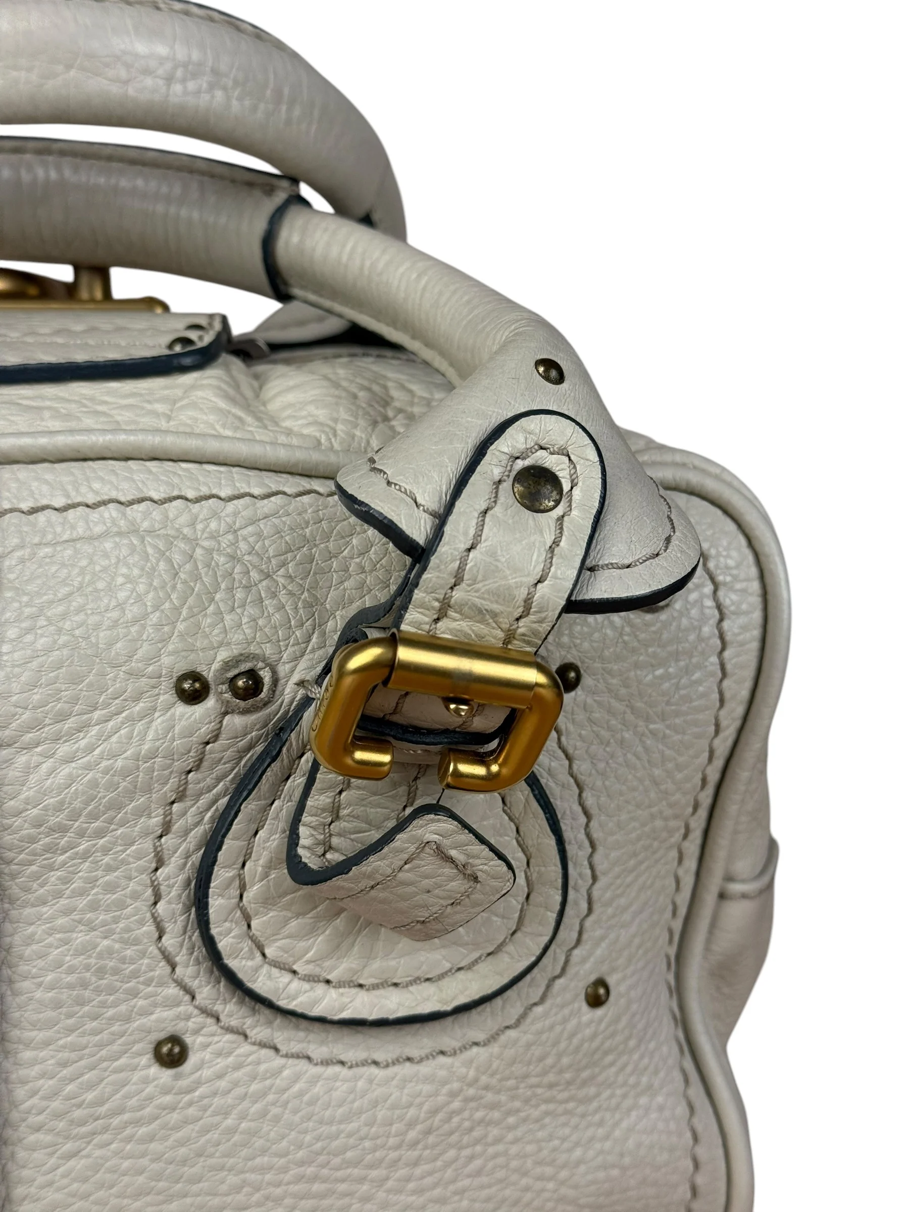 Chloé Ivory Leather Mini Paddington Handbag - Image 10