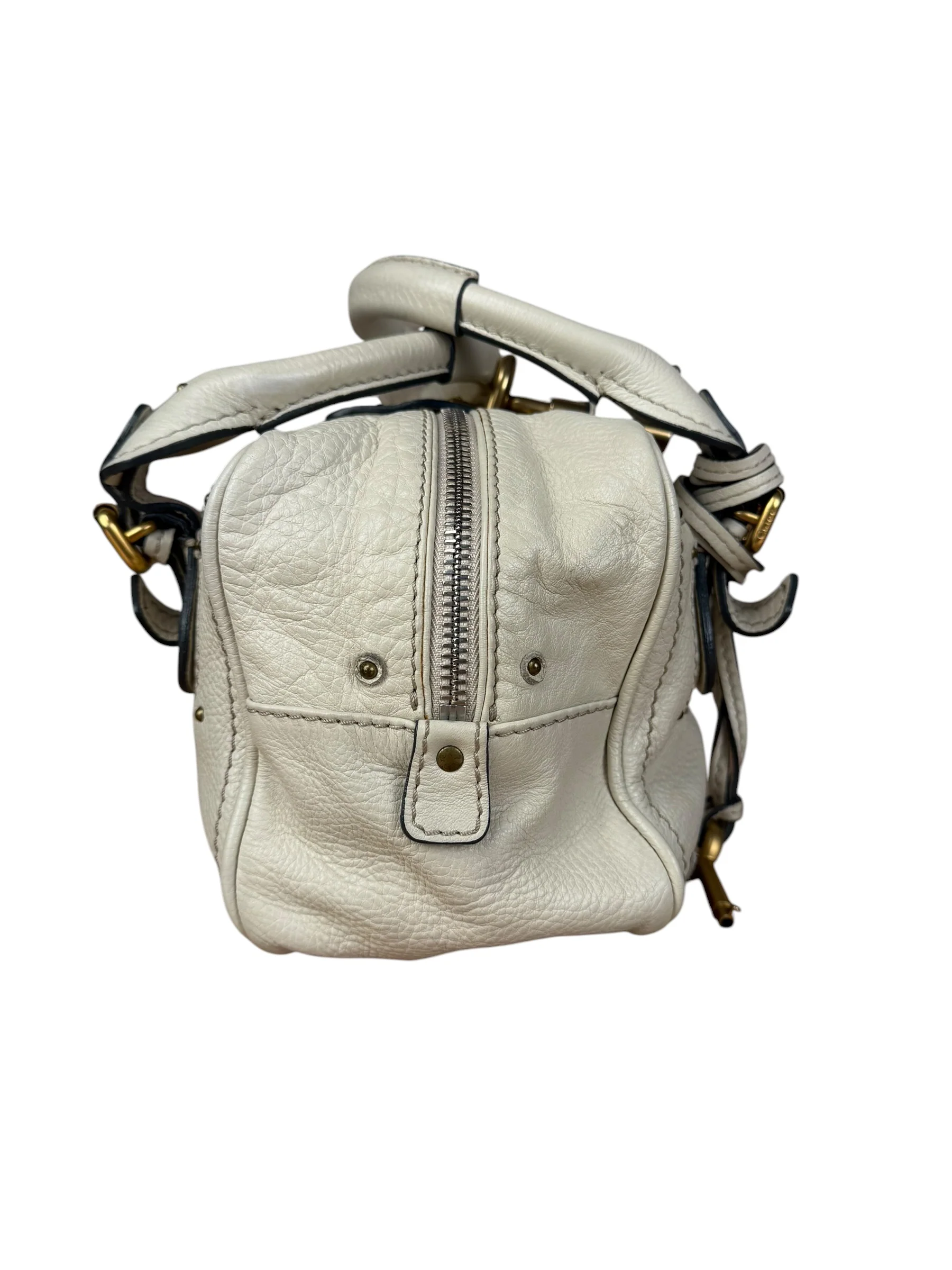 Chloé Ivory Leather Mini Paddington Handbag - Image 11