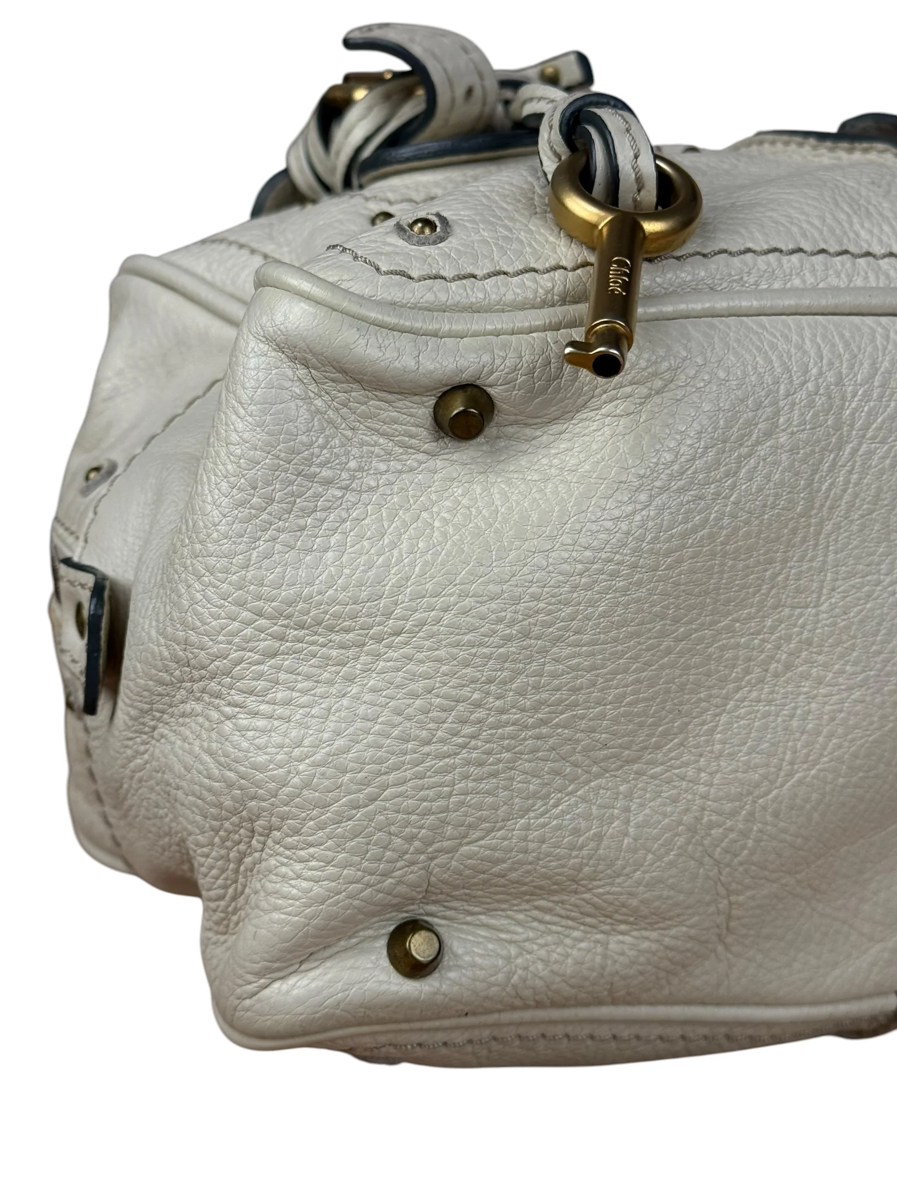 Chloé Ivory Leather Mini Paddington Handbag - Image 15