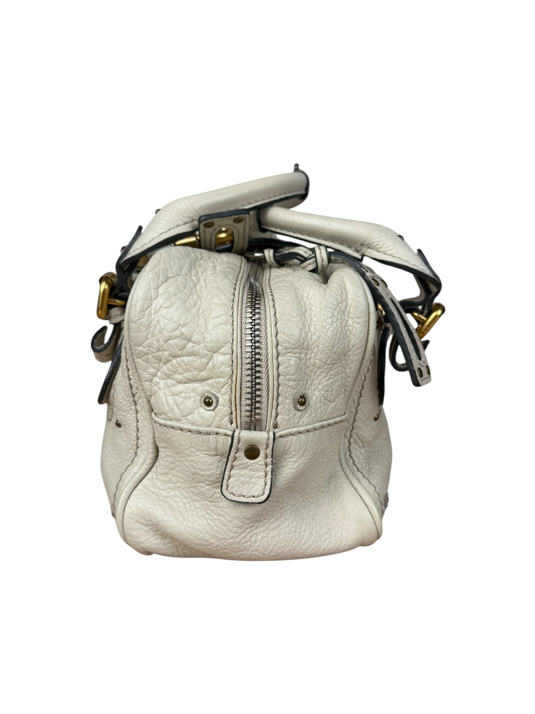 Chloé Ivory Leather Mini Paddington Handbag - Image 6