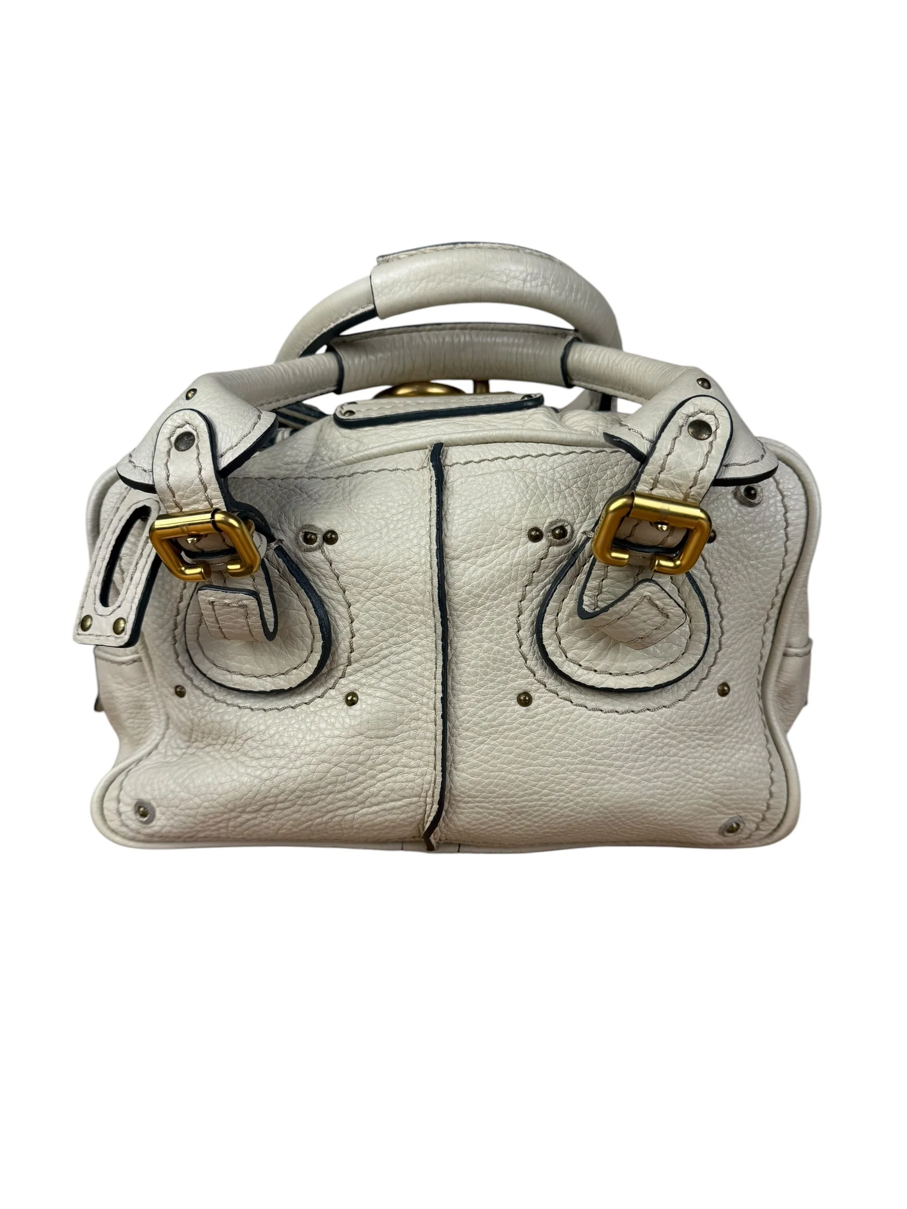 Chloé Ivory Leather Mini Paddington Handbag - Image 8