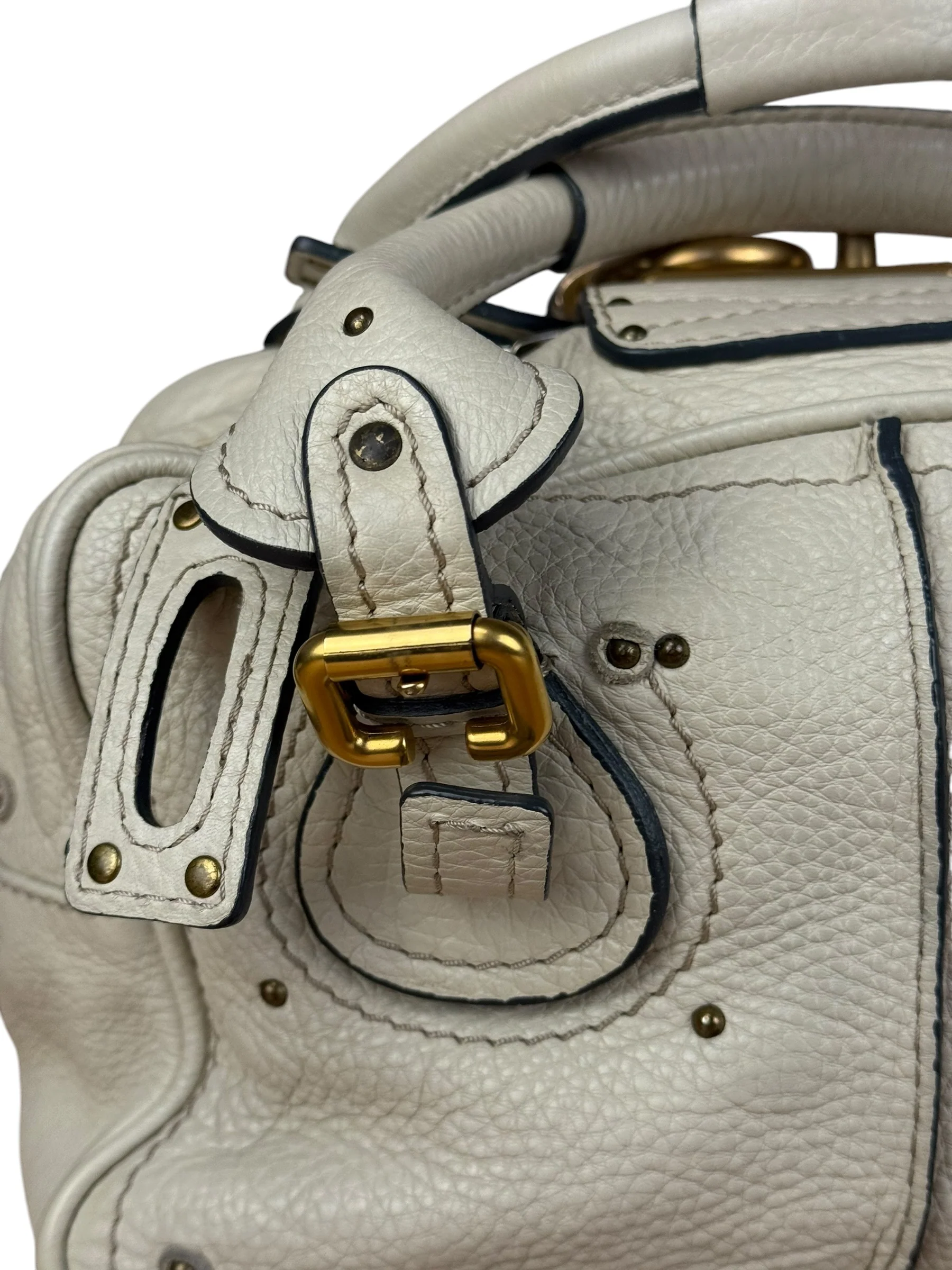 Chloé Ivory Leather Mini Paddington Handbag - Image 9