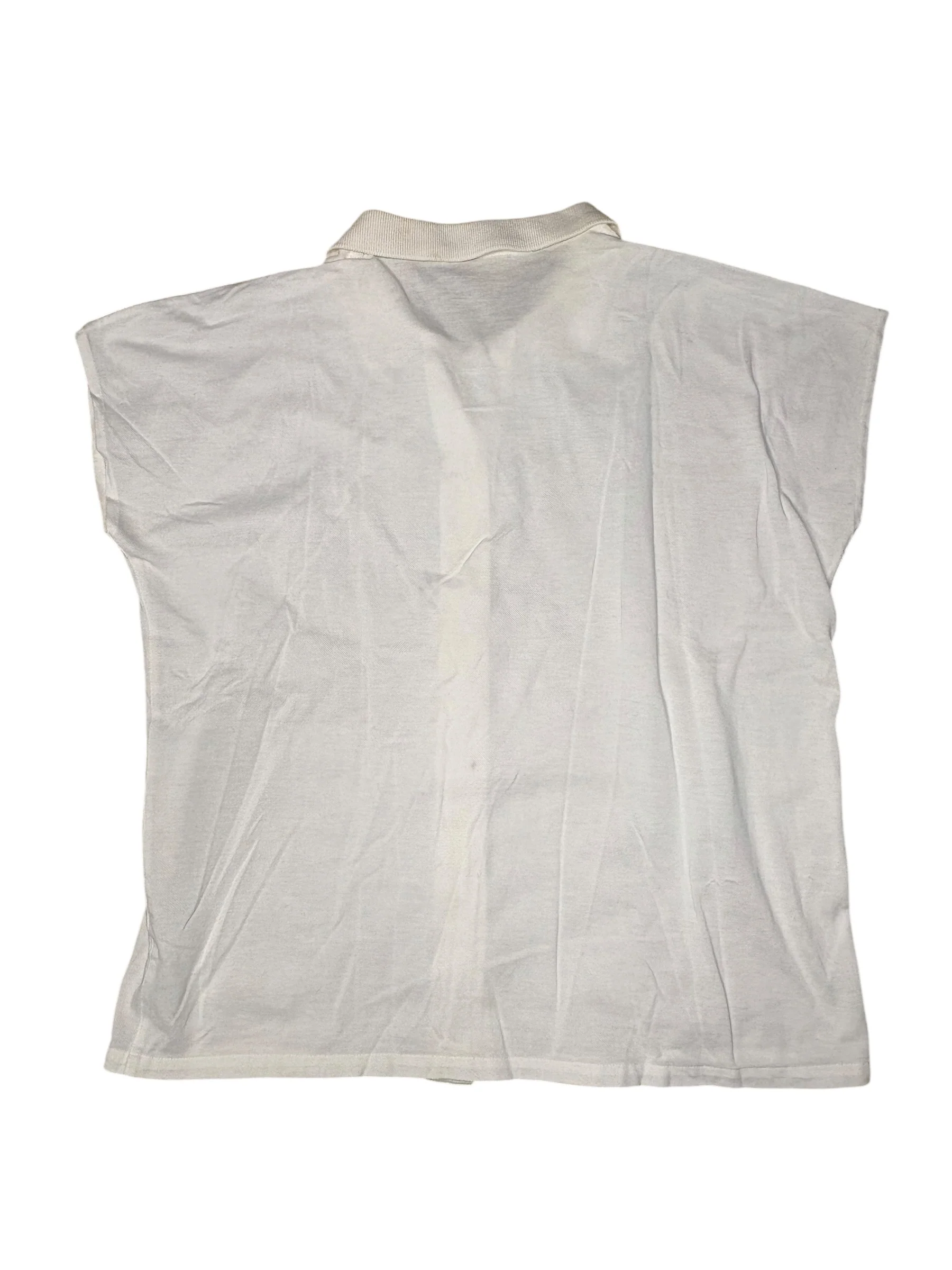 Christian Dior Sports Vintage White Sleeveless Button Up Top - Image 2