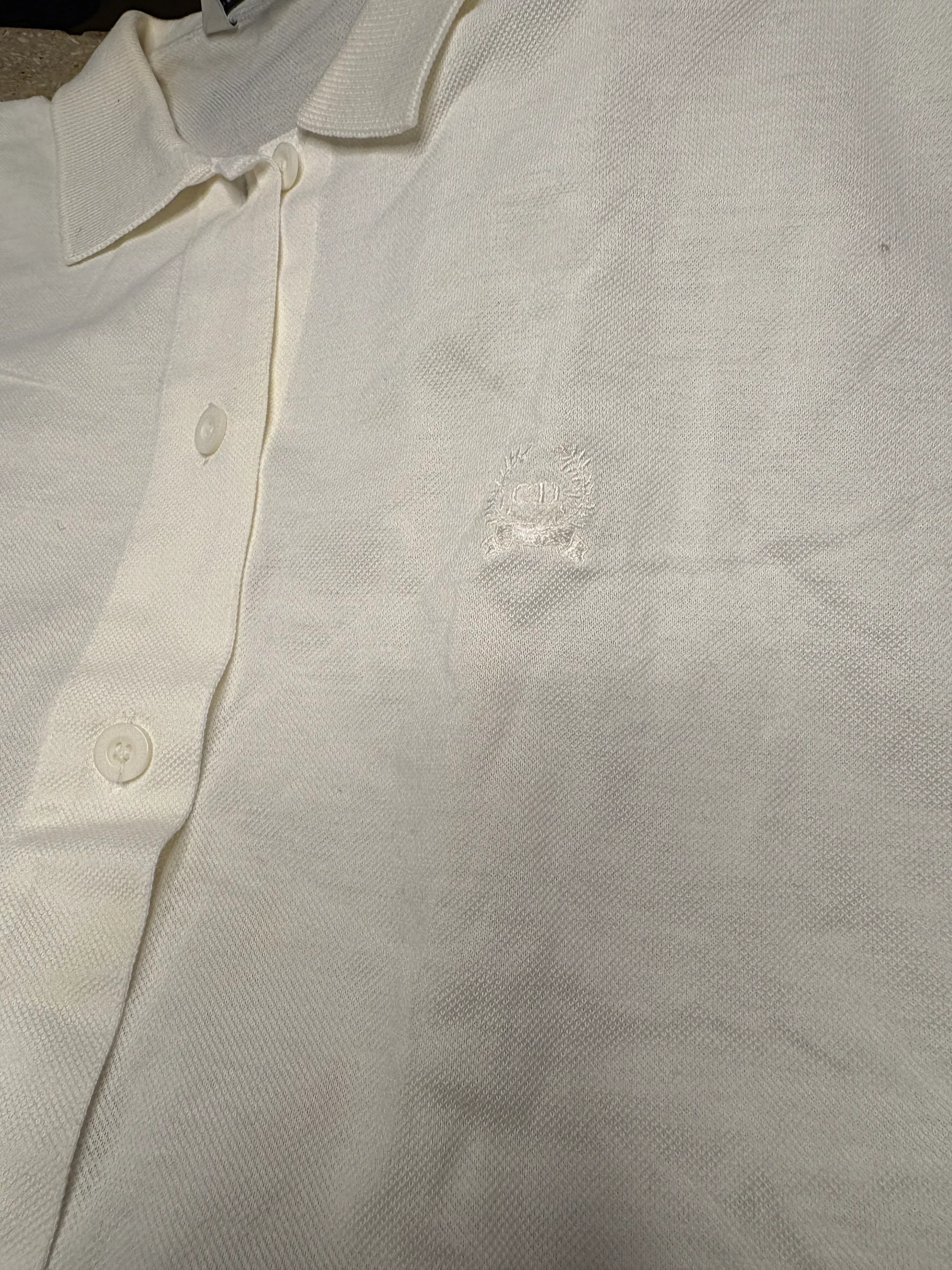 Christian Dior Sports Vintage White Sleeveless Button Up Top - Image 3