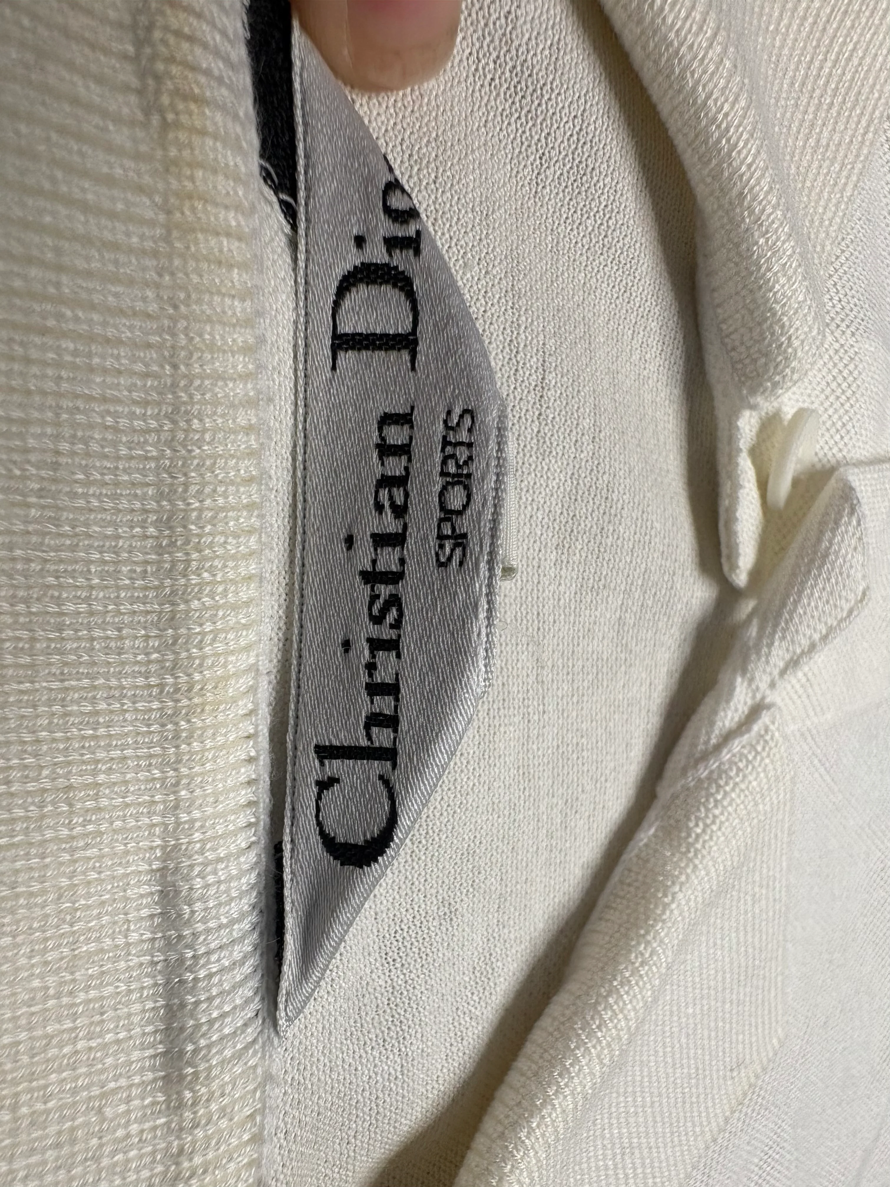 Christian Dior Sports Vintage White Sleeveless Button Up Top - Image 4
