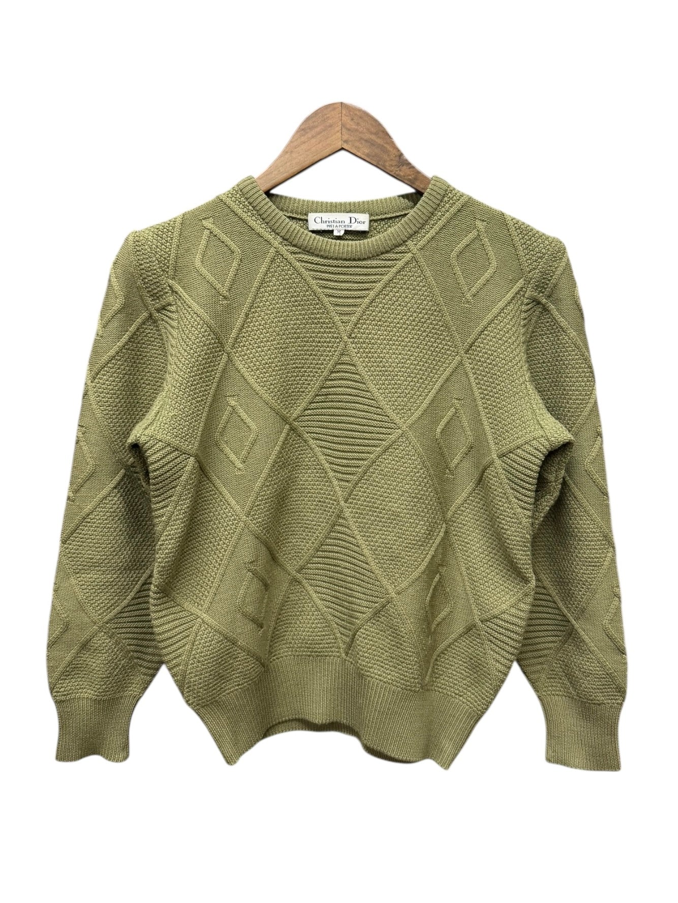 Christian Dior Vintage Olive Knit Sweater