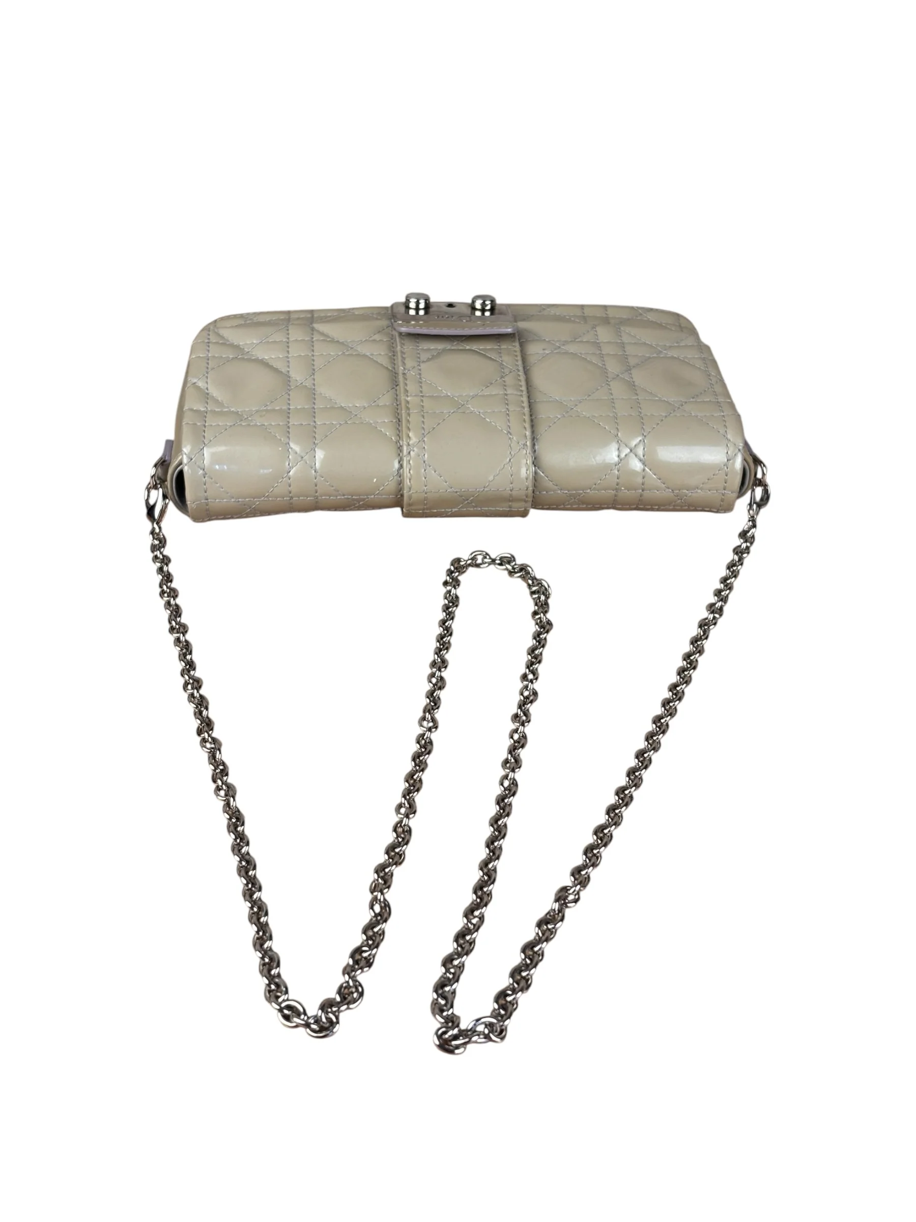 Christian Dior Vintage Patent Cannage Miss Dior Chain Bag - Image 2