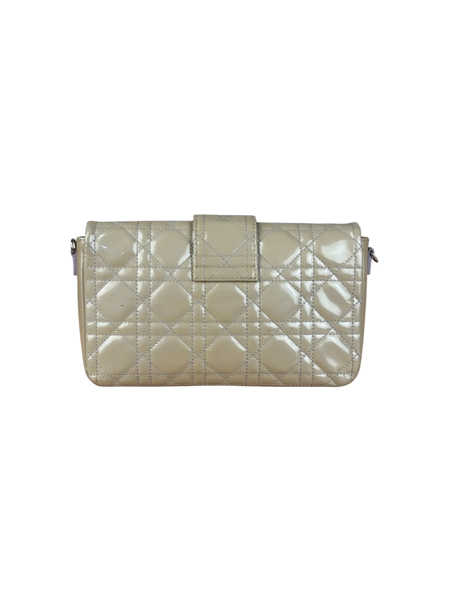Christian Dior Vintage Patent Cannage Miss Dior Chain Bag - Image 3