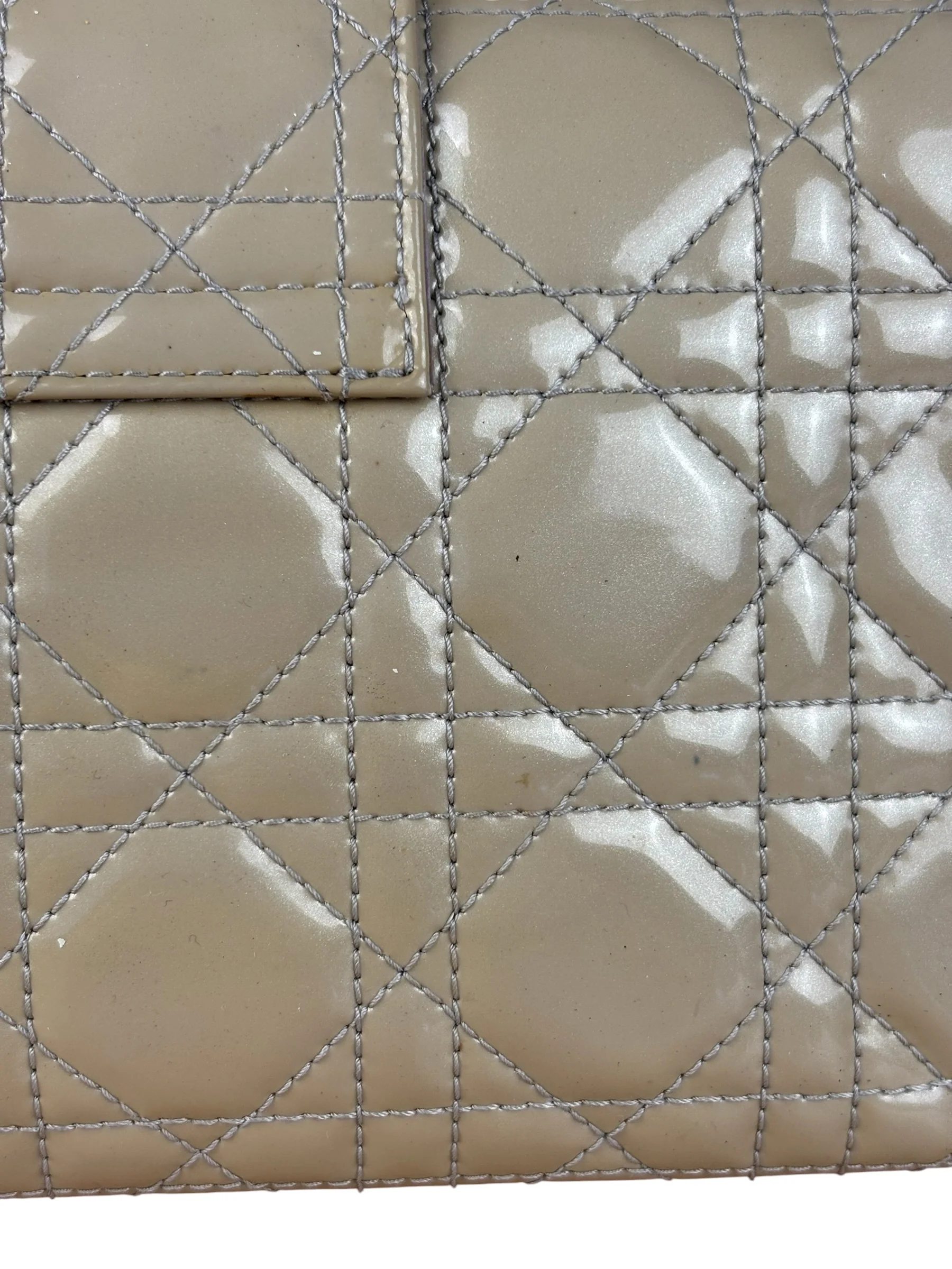 Christian Dior Vintage Patent Cannage Miss Dior Chain Bag - Image 8