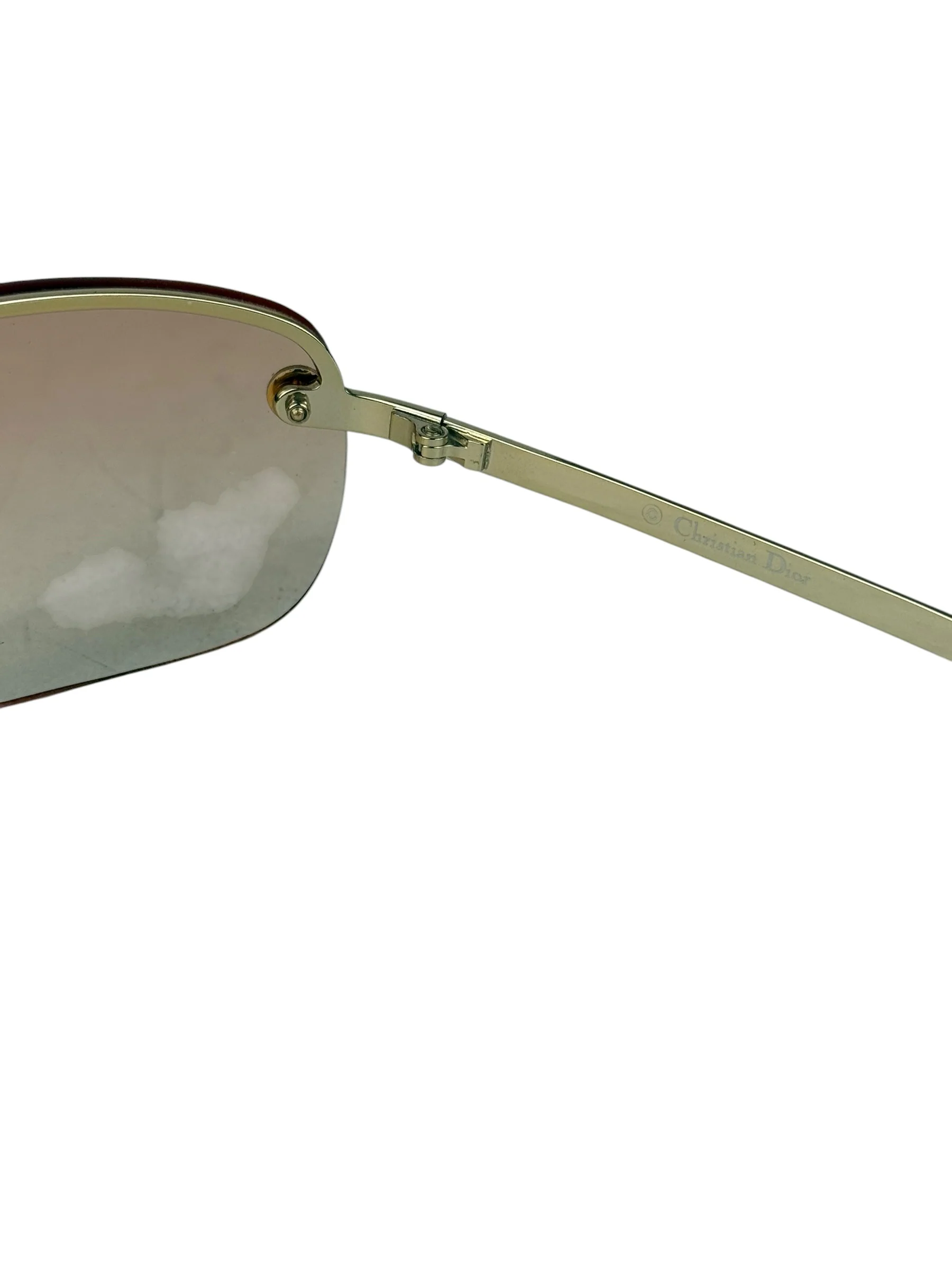 Christian Dior Vintage Pink Tinted Frame Sunglasses - Image 10