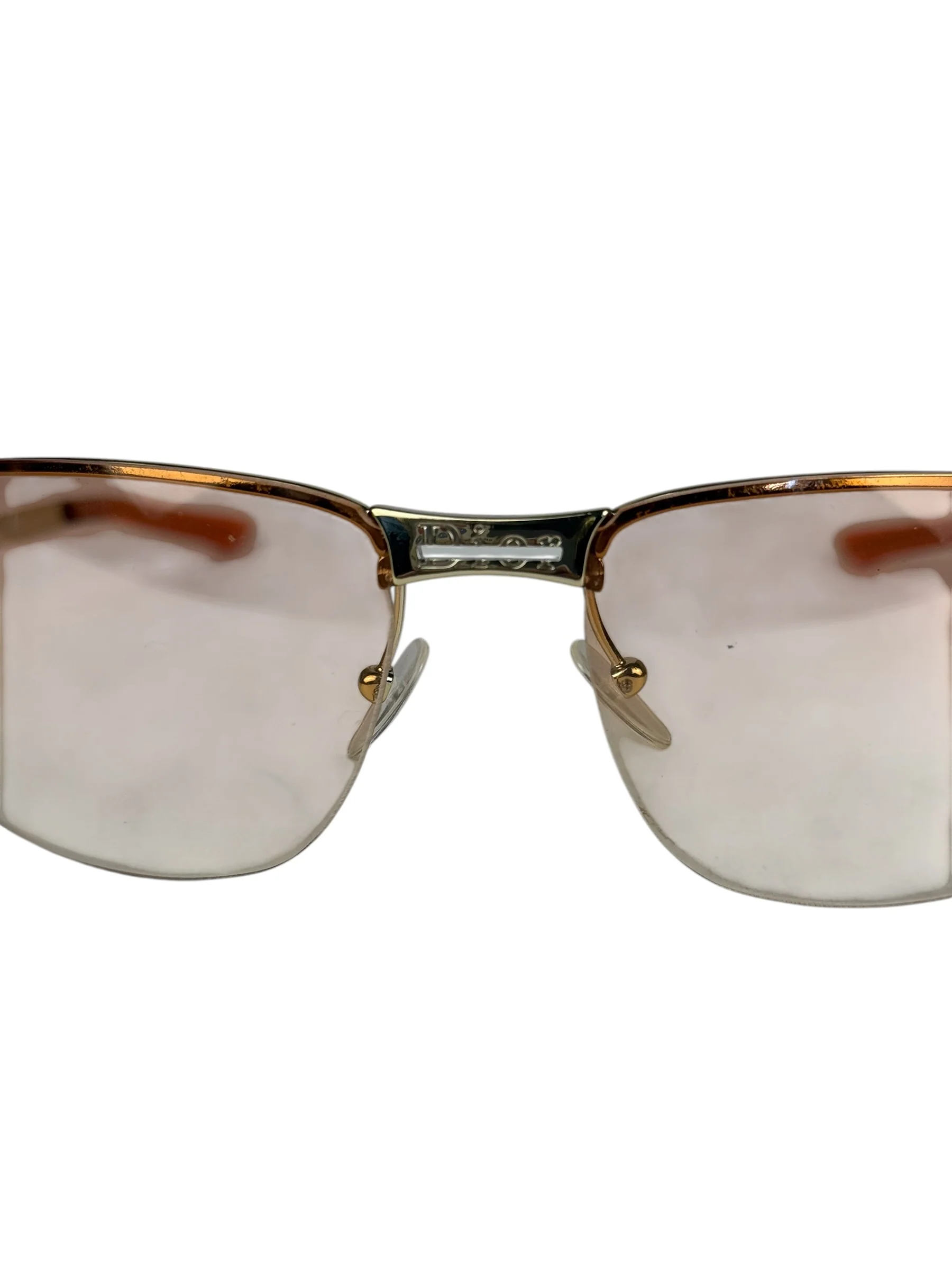 Christian Dior Vintage Pink Tinted Frame Sunglasses - Image 3
