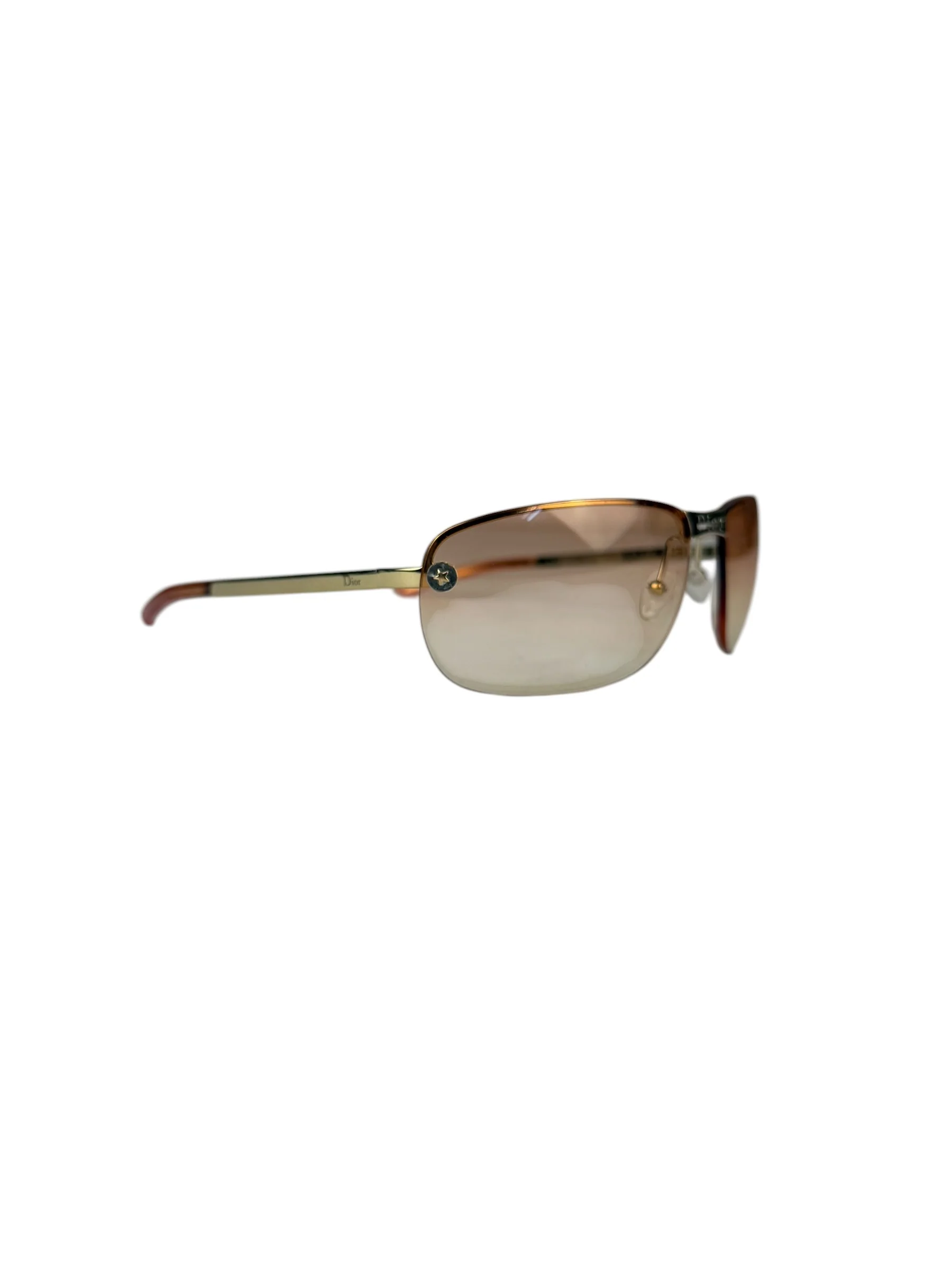 Christian Dior Vintage Pink Tinted Frame Sunglasses - Image 4