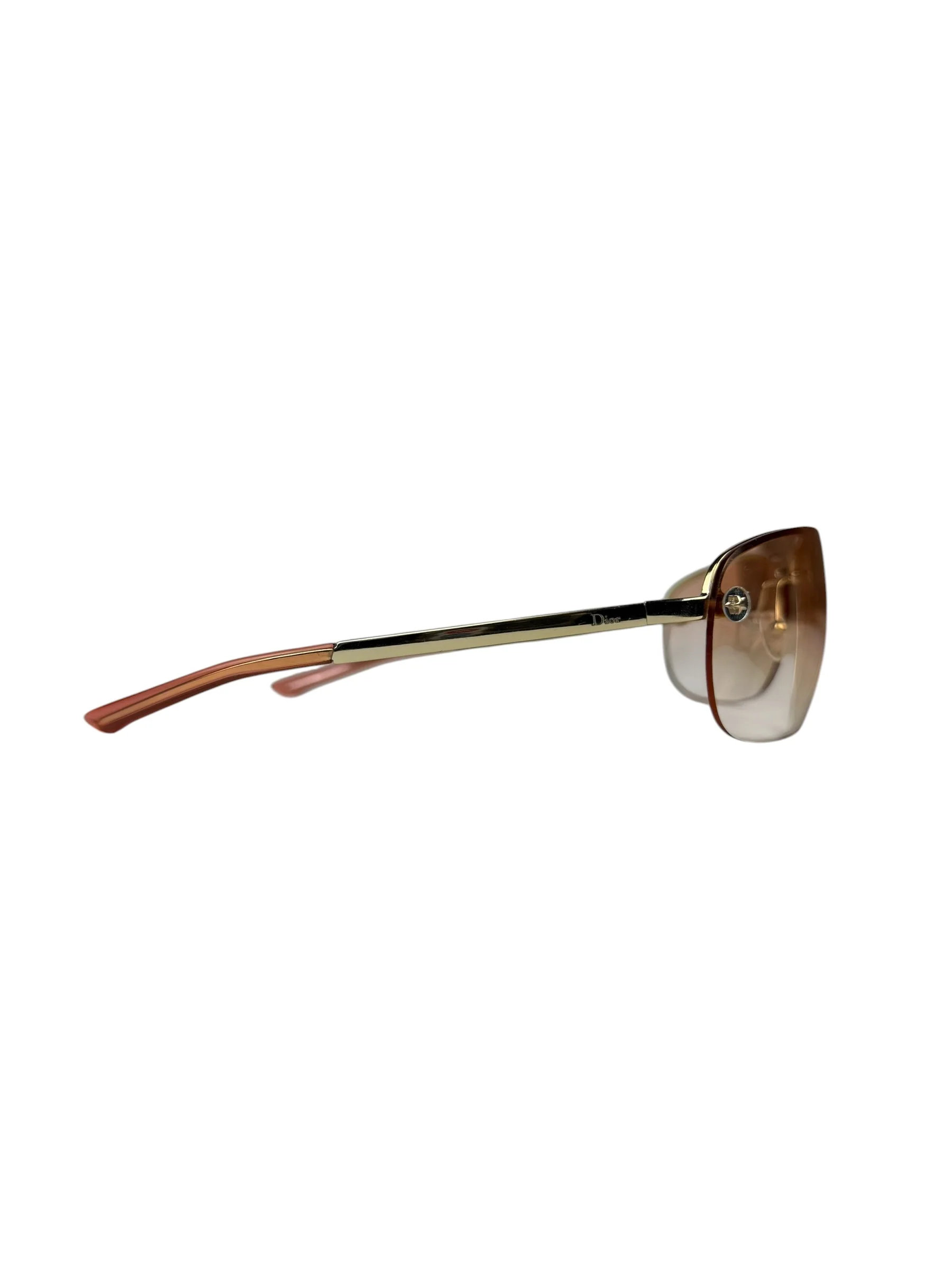 Christian Dior Vintage Pink Tinted Frame Sunglasses - Image 5