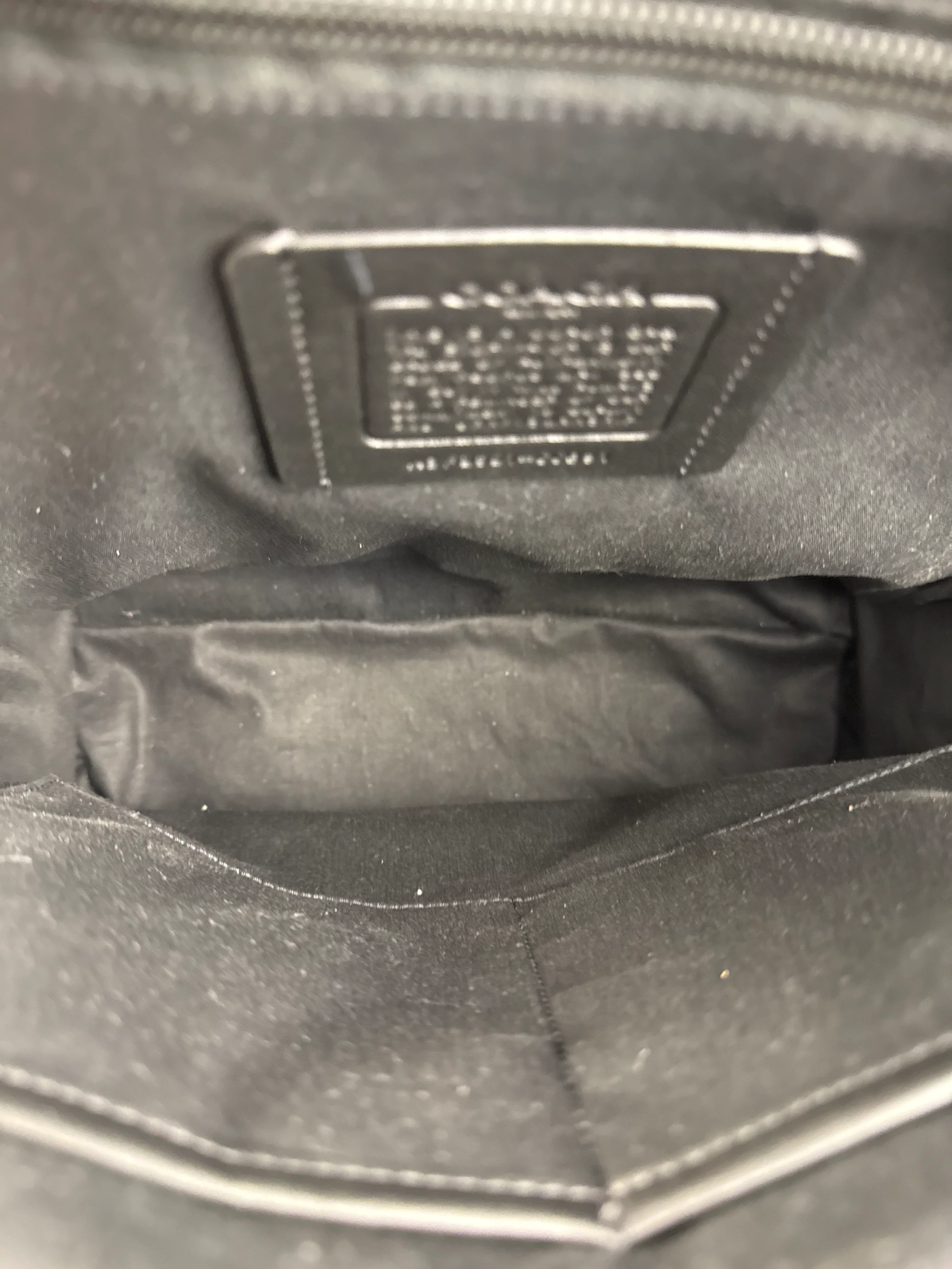 Coach Black Crossgrain Leather Wade Backpack - Image 11