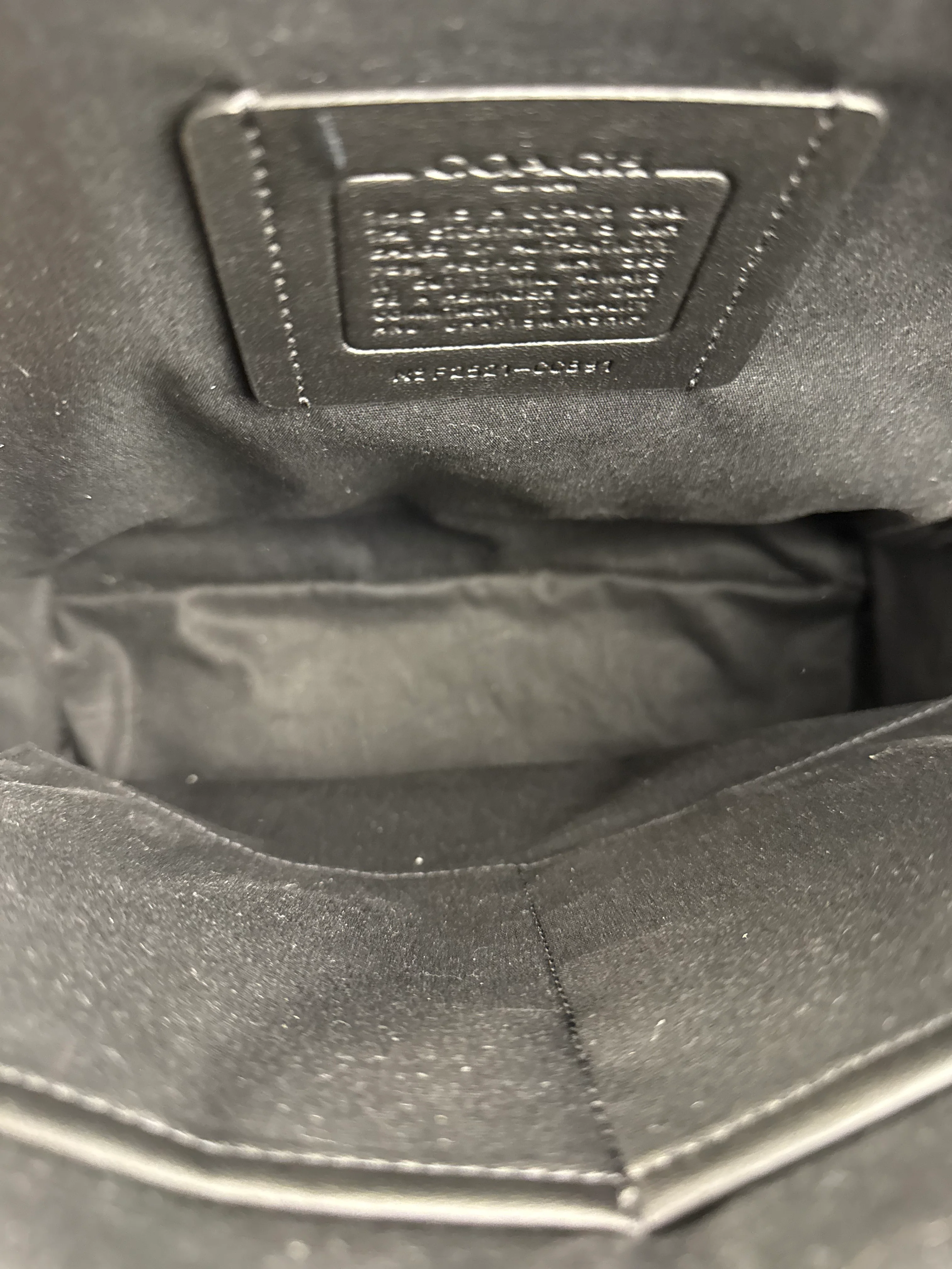 Coach Black Crossgrain Leather Wade Backpack - Image 12