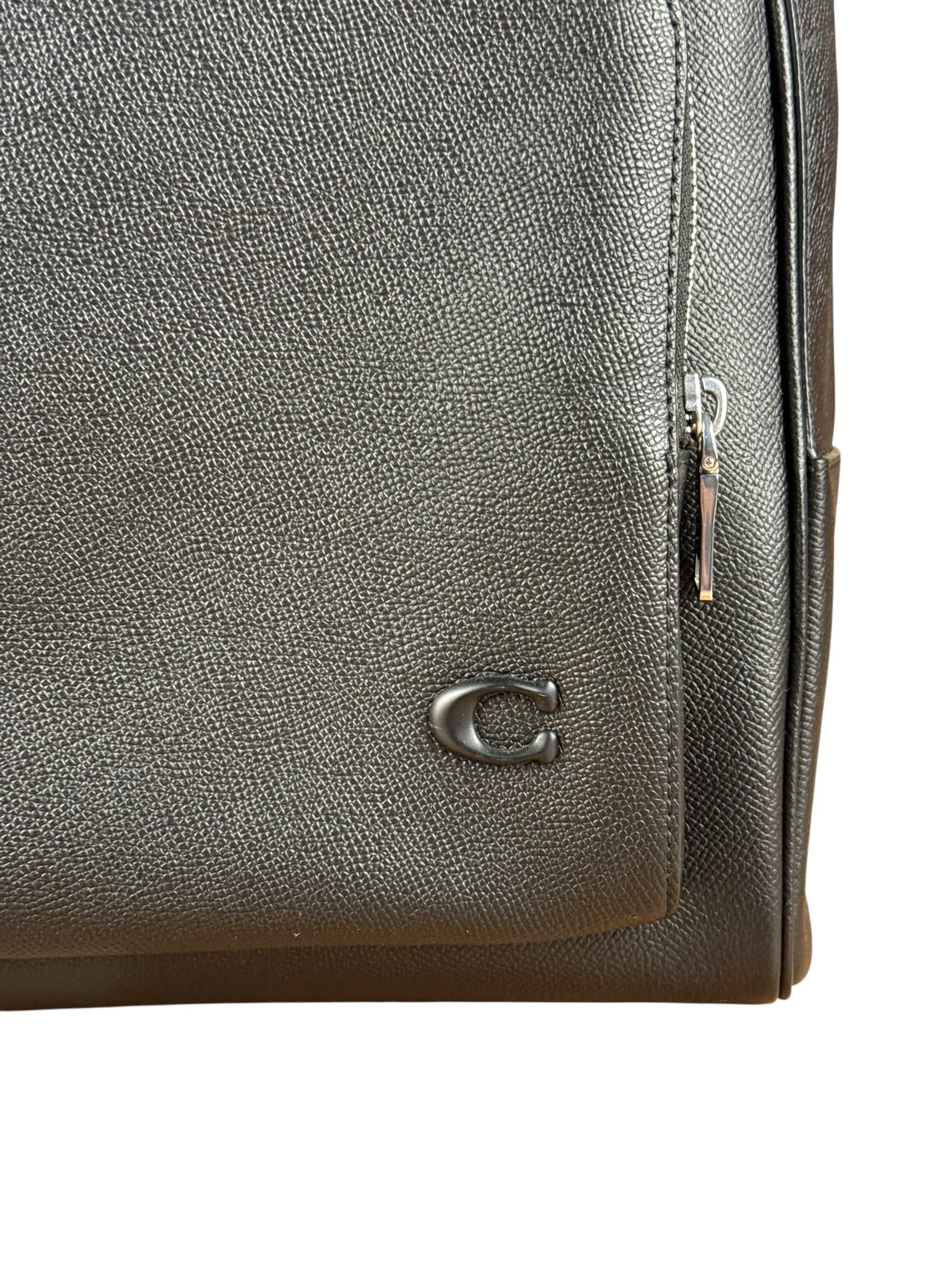 Coach Black Crossgrain Leather Wade Backpack - Image 3