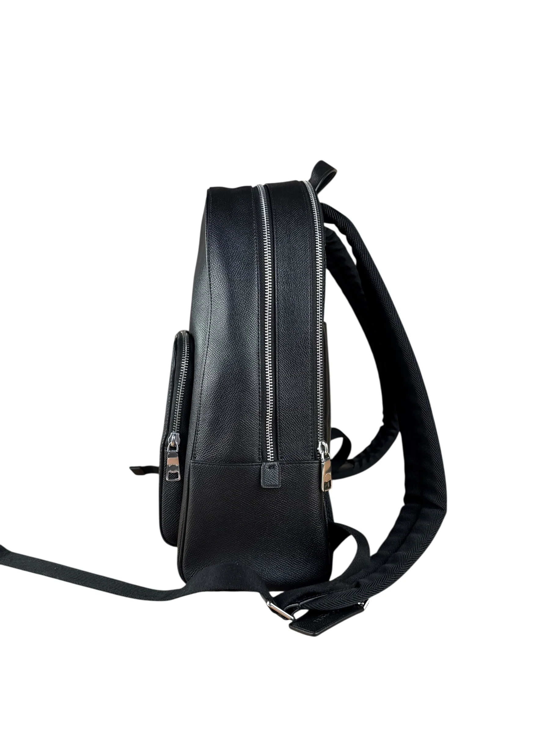 Coach Black Crossgrain Leather Wade Backpack - Image 4