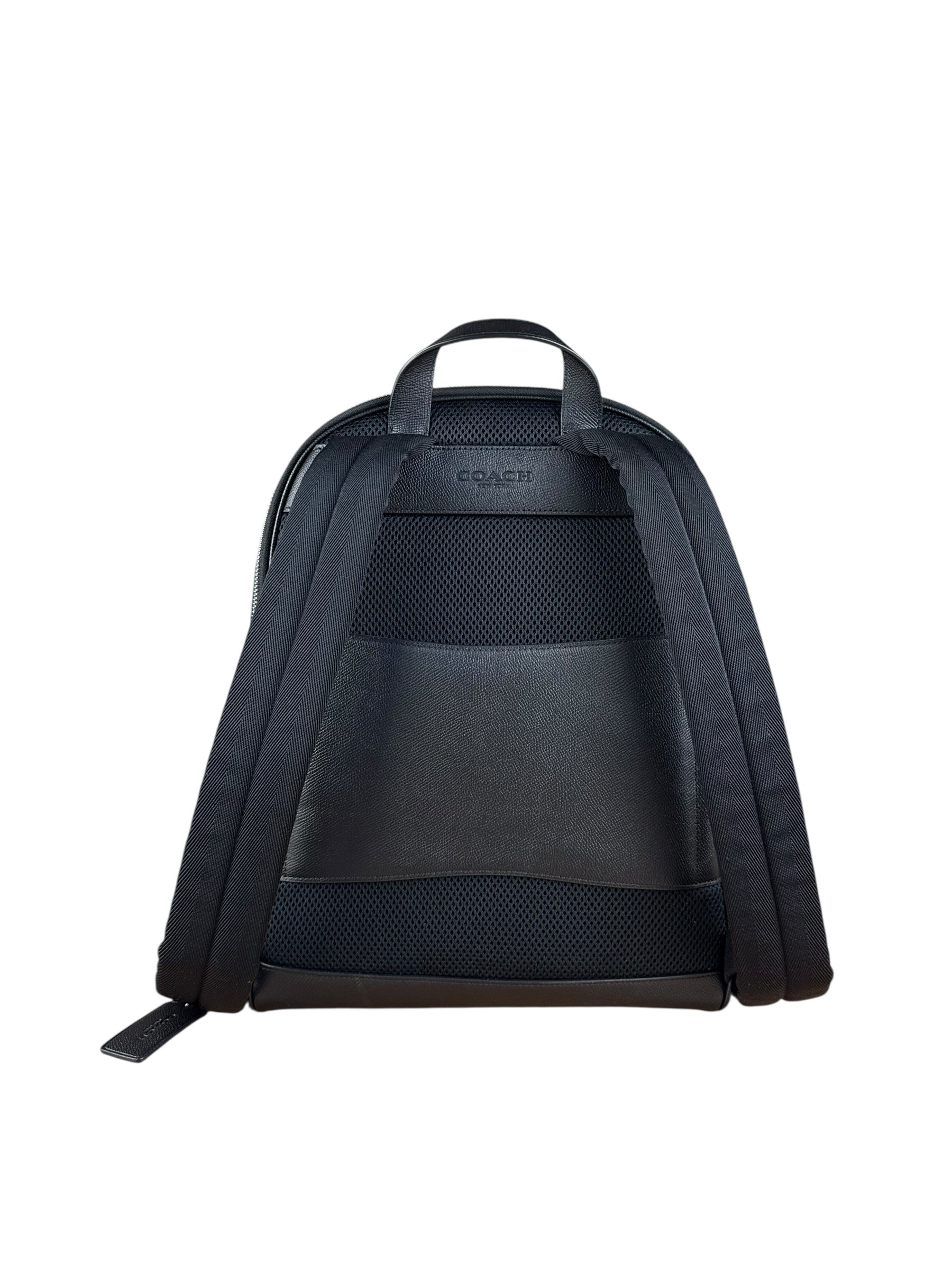 Coach Black Crossgrain Leather Wade Backpack - Image 5