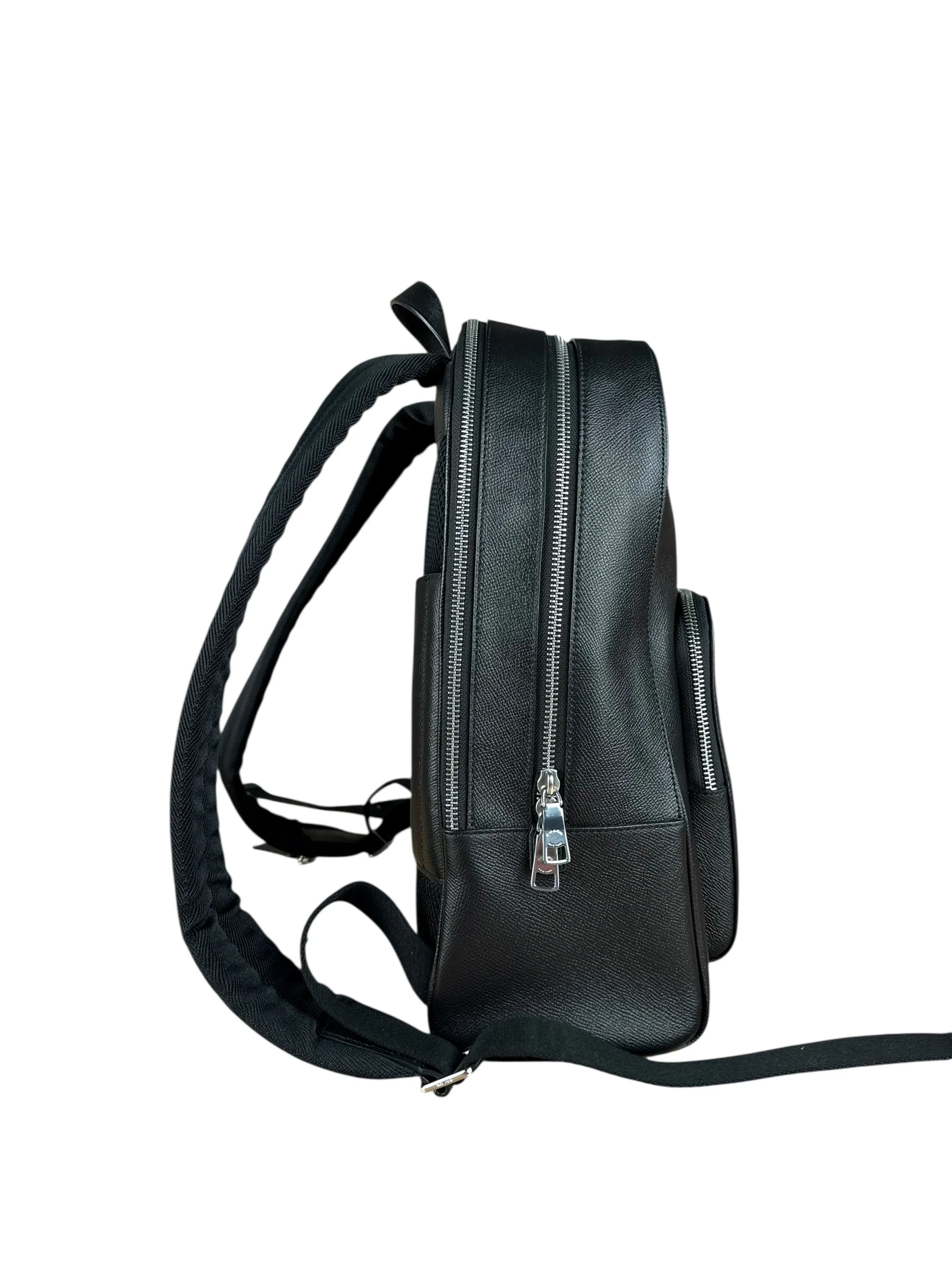 Coach Black Crossgrain Leather Wade Backpack - Image 6