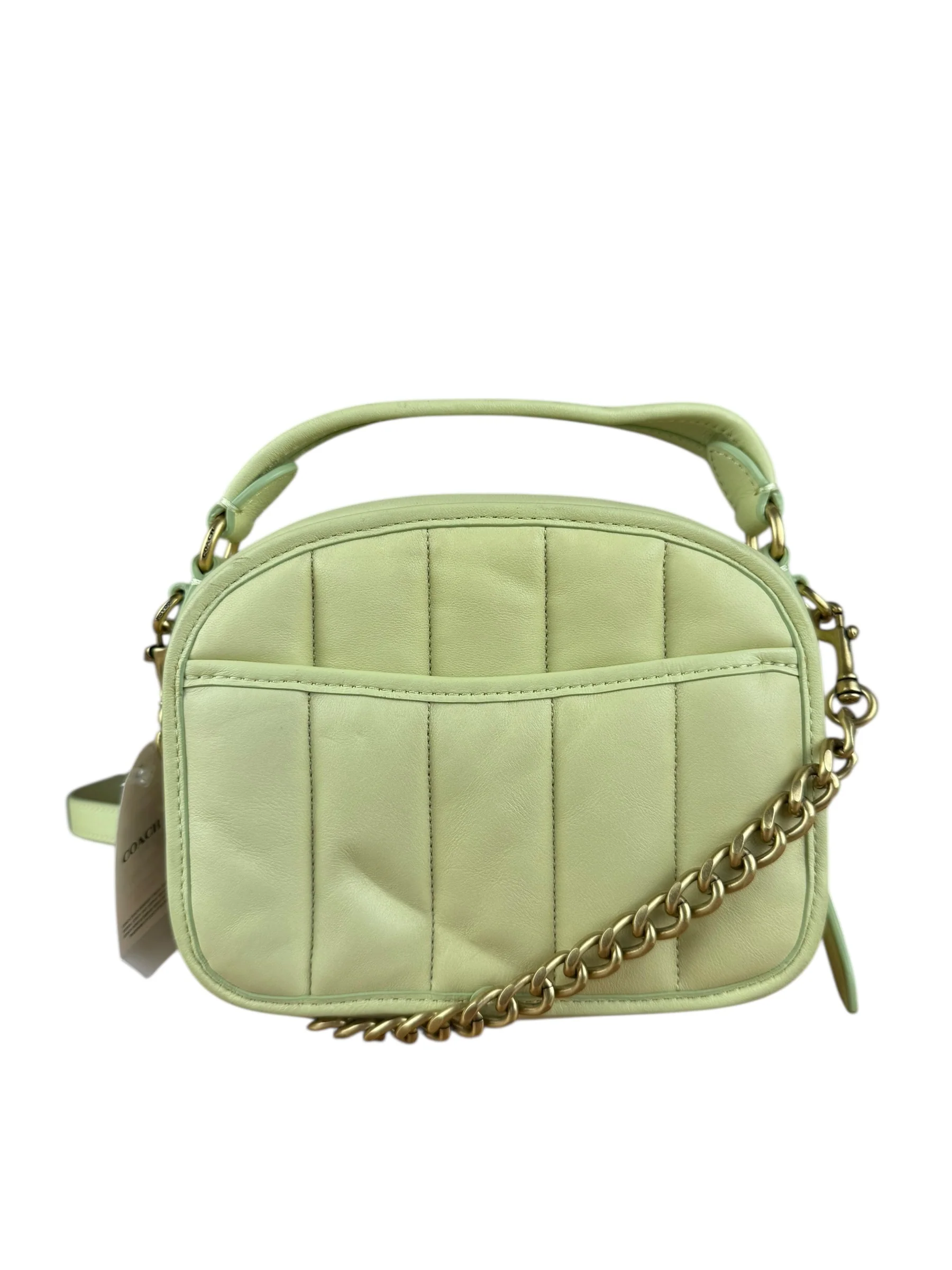 Coach Lime Nappa Leather Top Handle Bag - Image 10