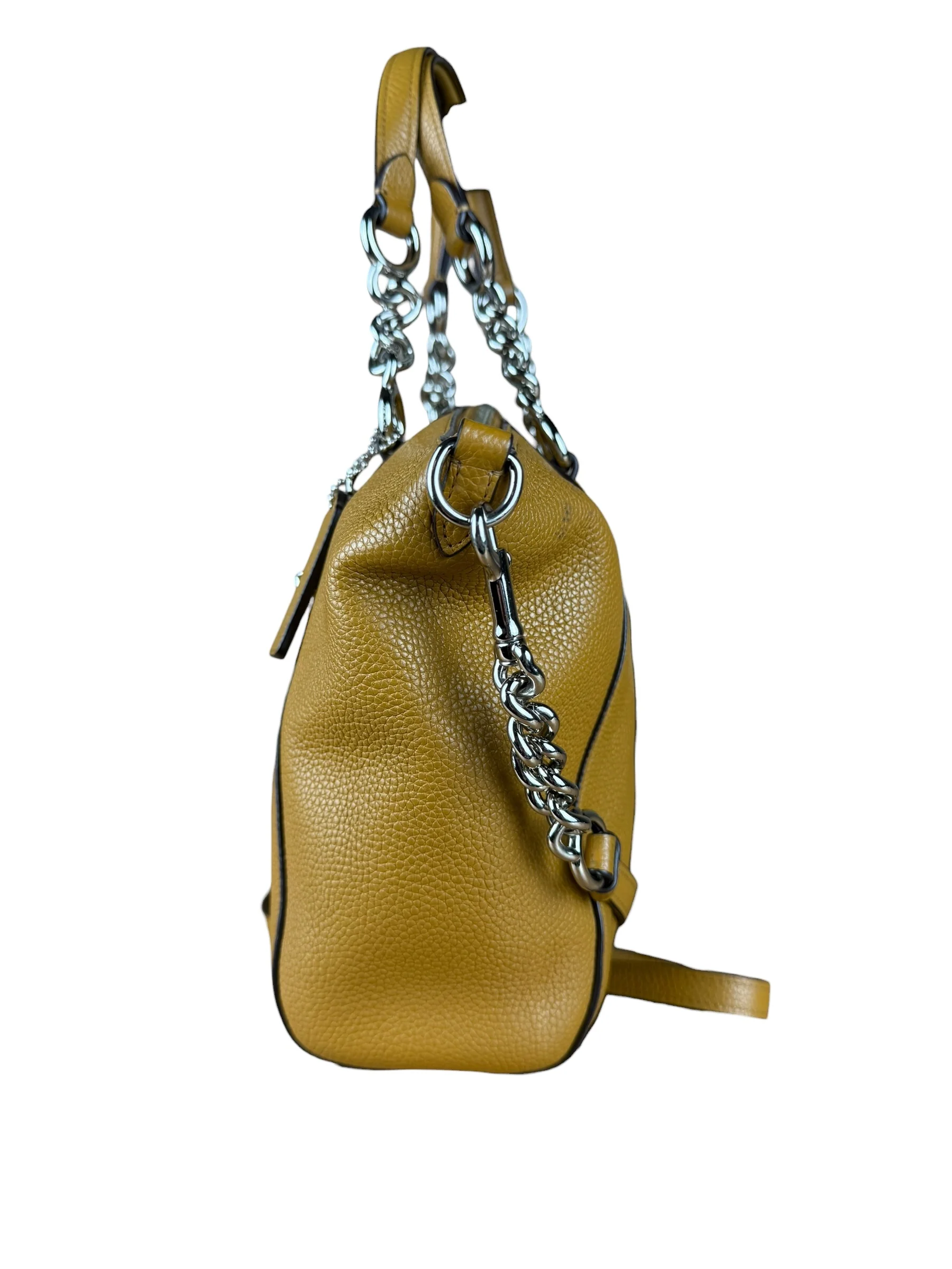 Coach Orange Leather Shoulder Bag - Image 4