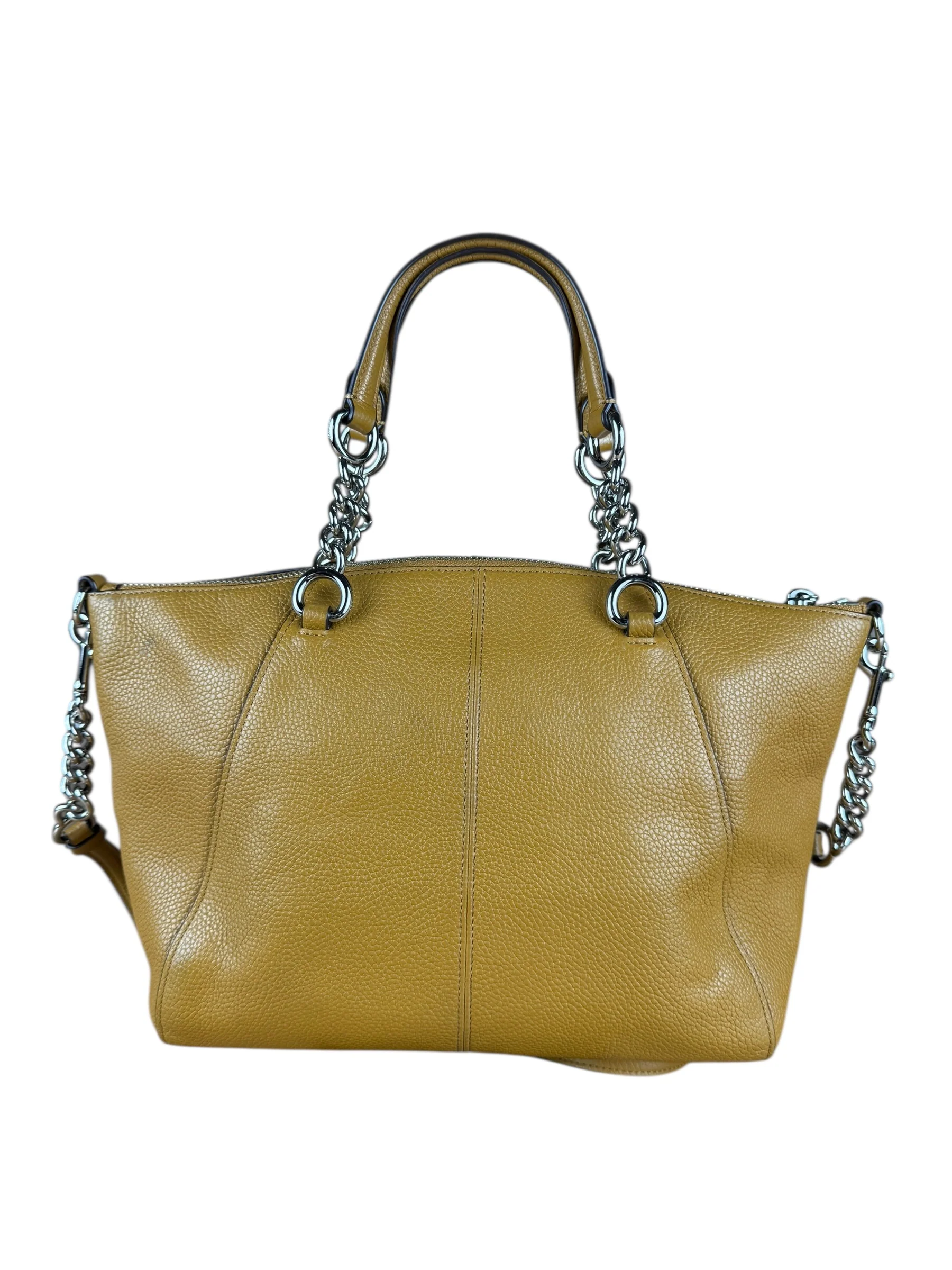Coach Orange Leather Shoulder Bag - Image 8