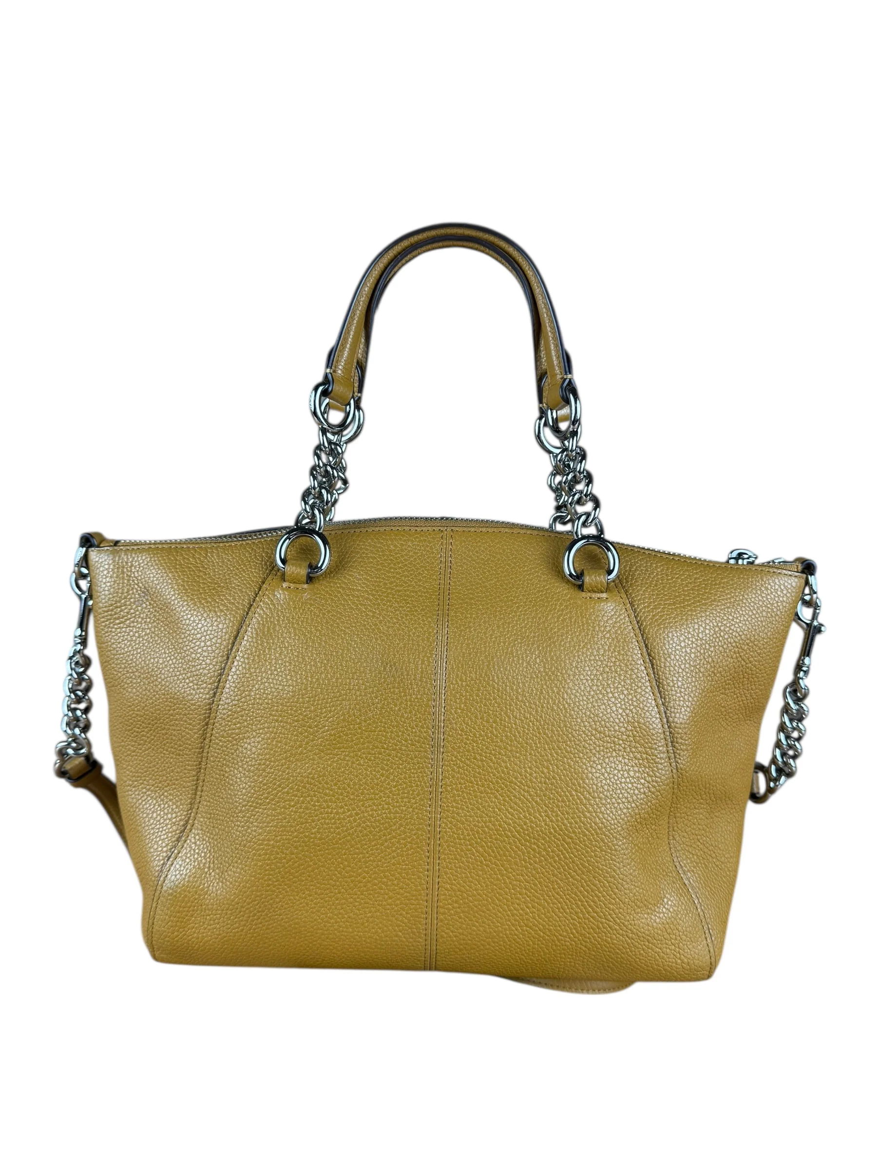Coach Orange Leather Shoulder Bag - Image 9