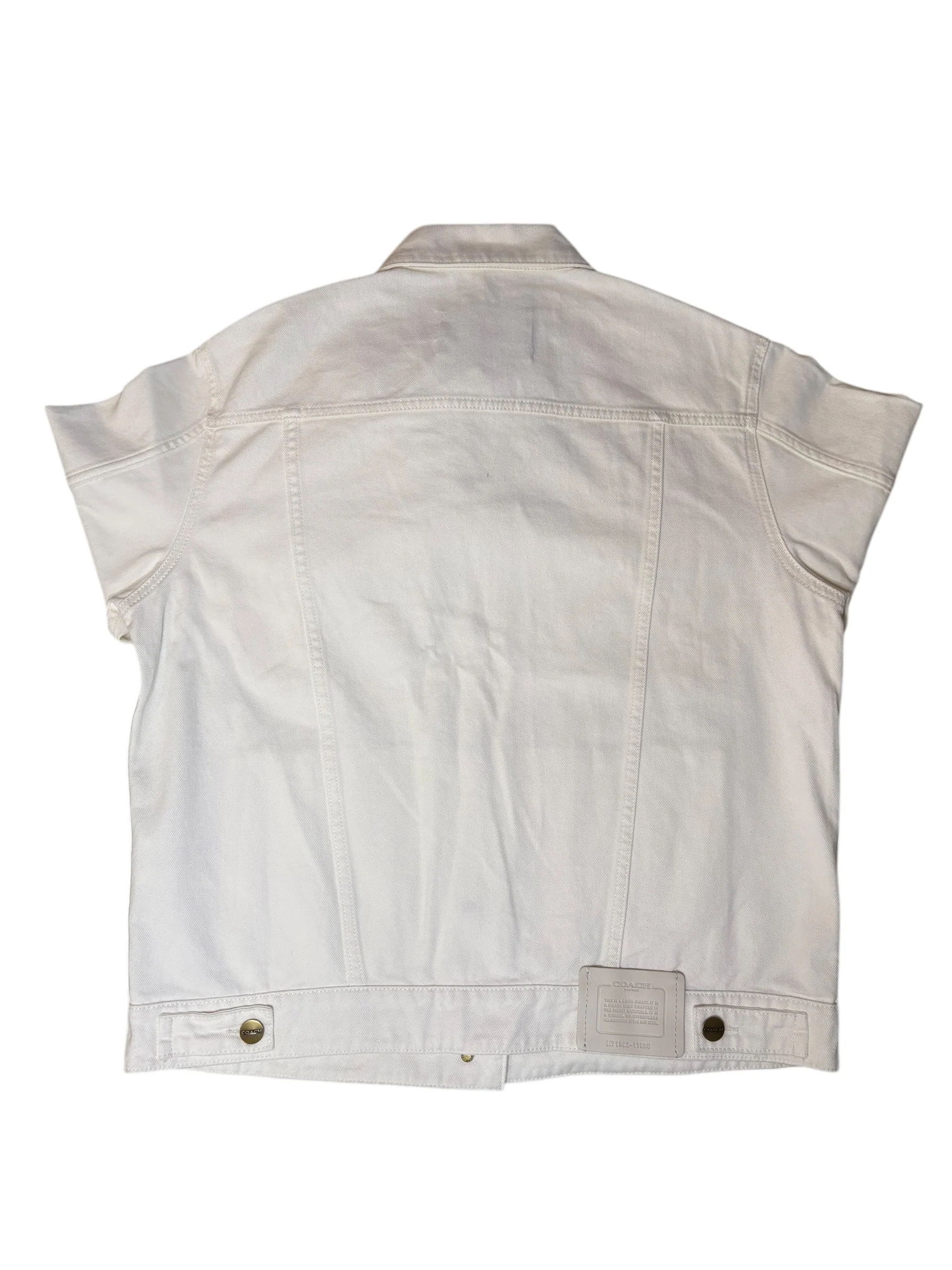 Coach White Denim Jacket - Image 3