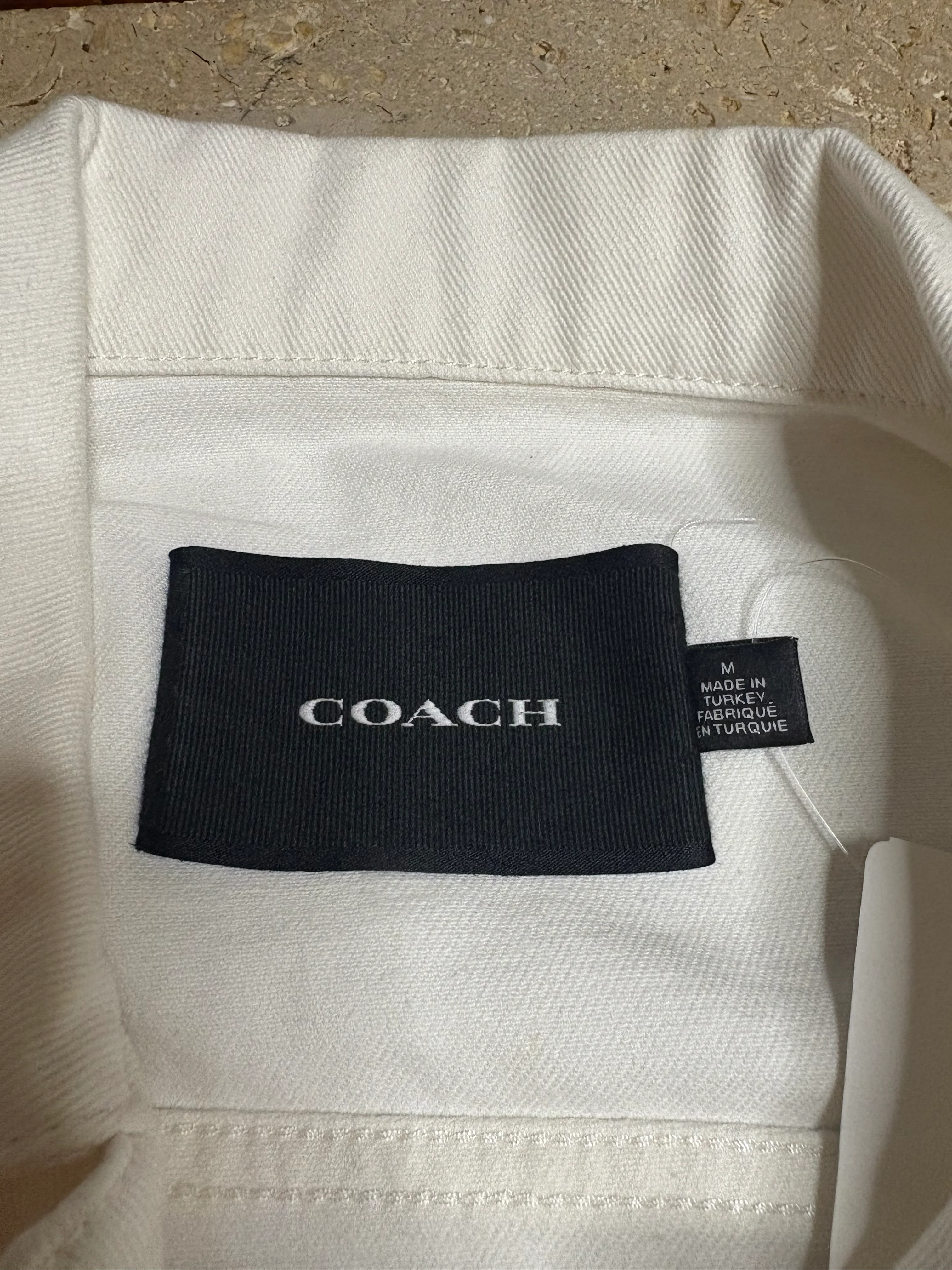 Coach White Denim Jacket - Image 4