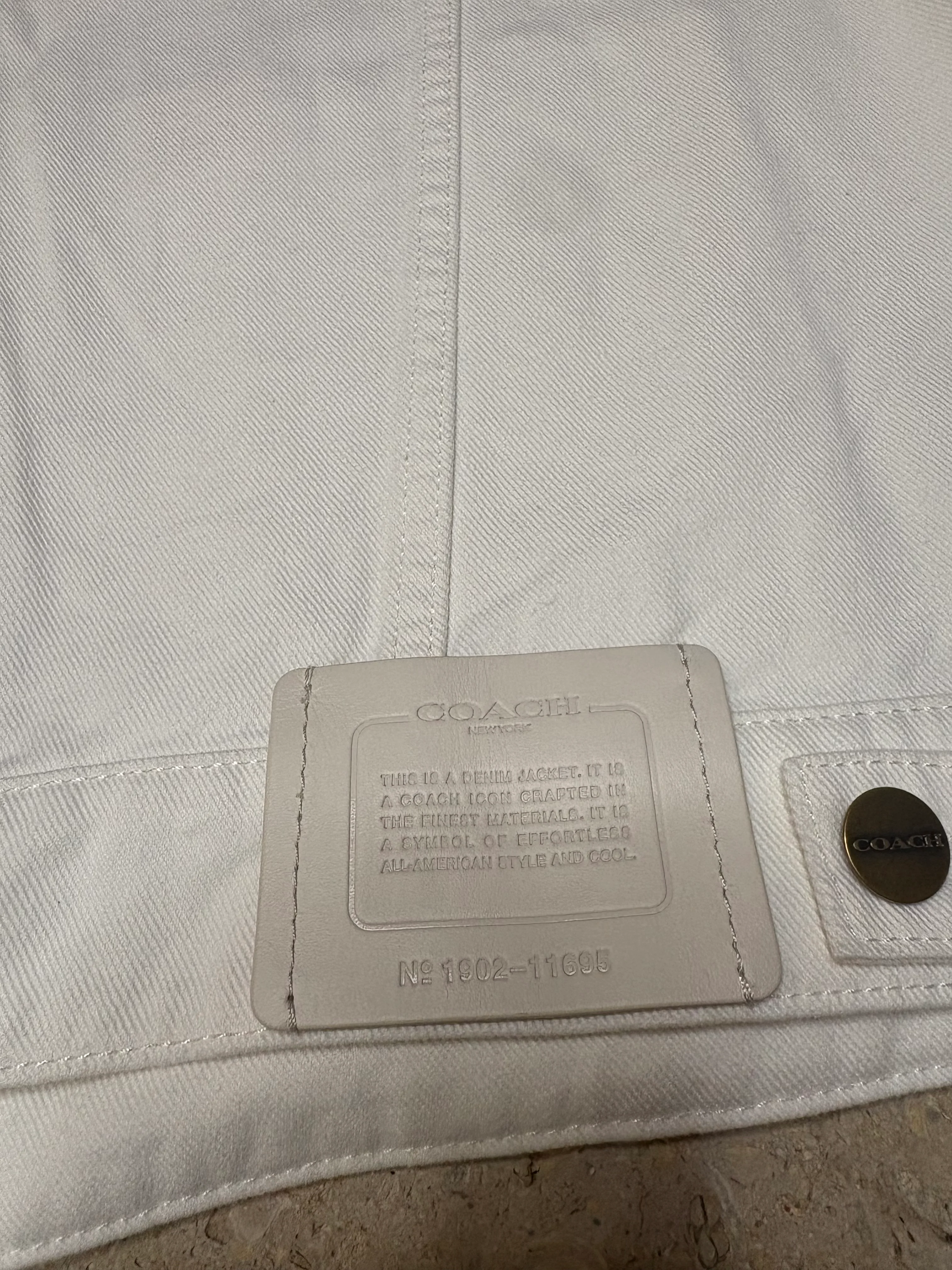 Coach White Denim Jacket - Image 5
