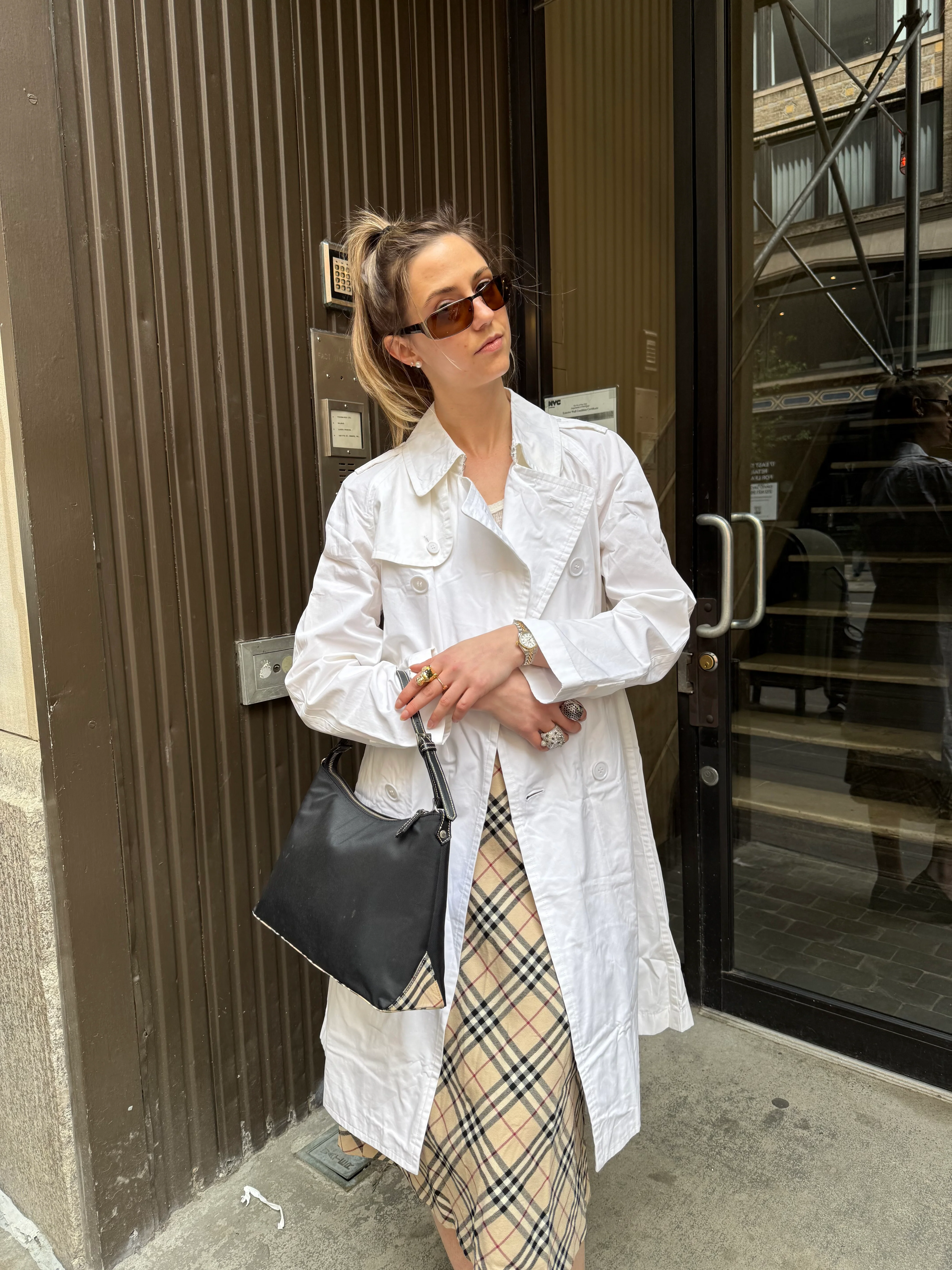 Comme des Garcons White Trench Coat - Image 5