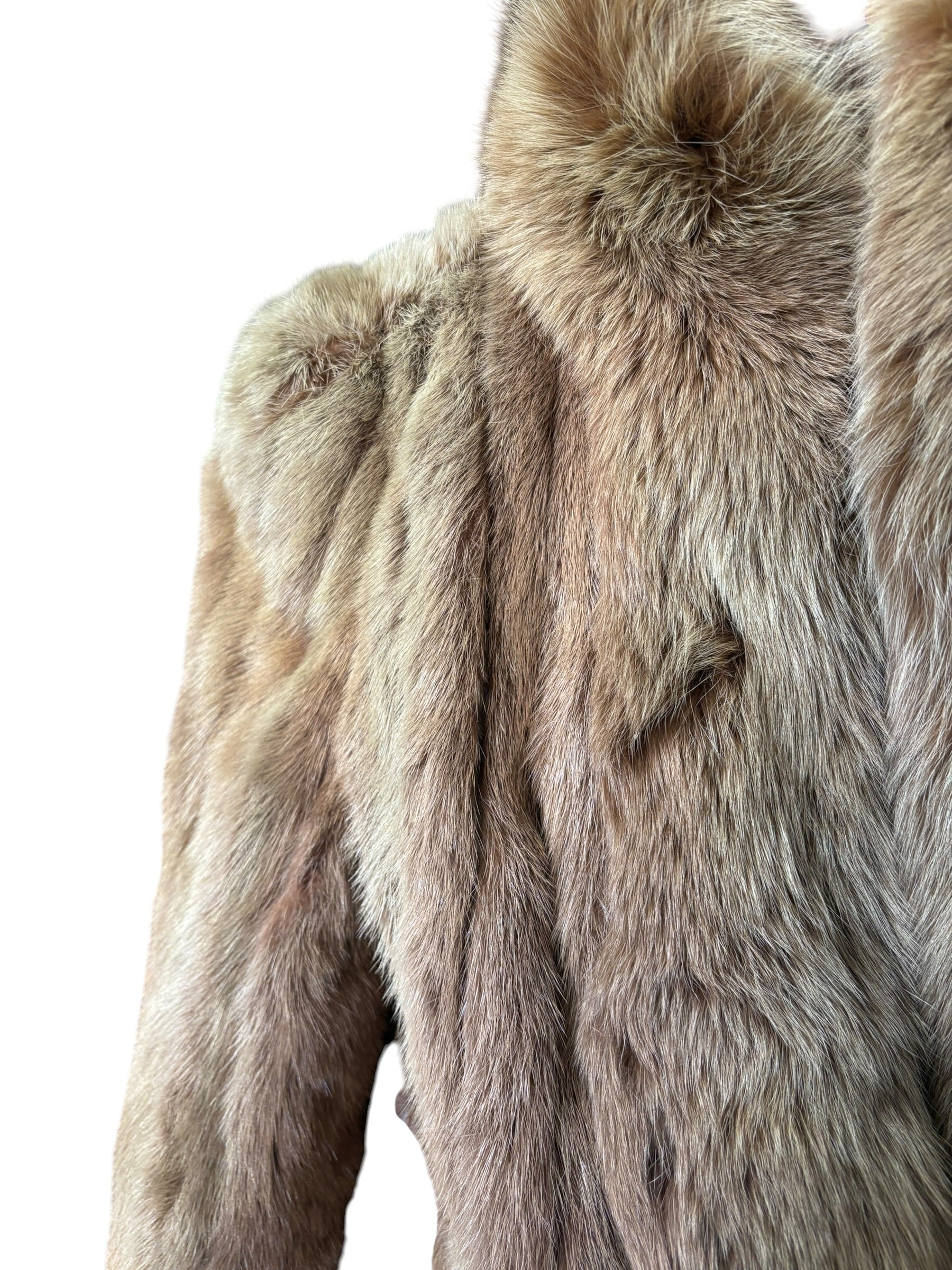 Emba Vintage Light Brown Mink Fur Coat - Image 3