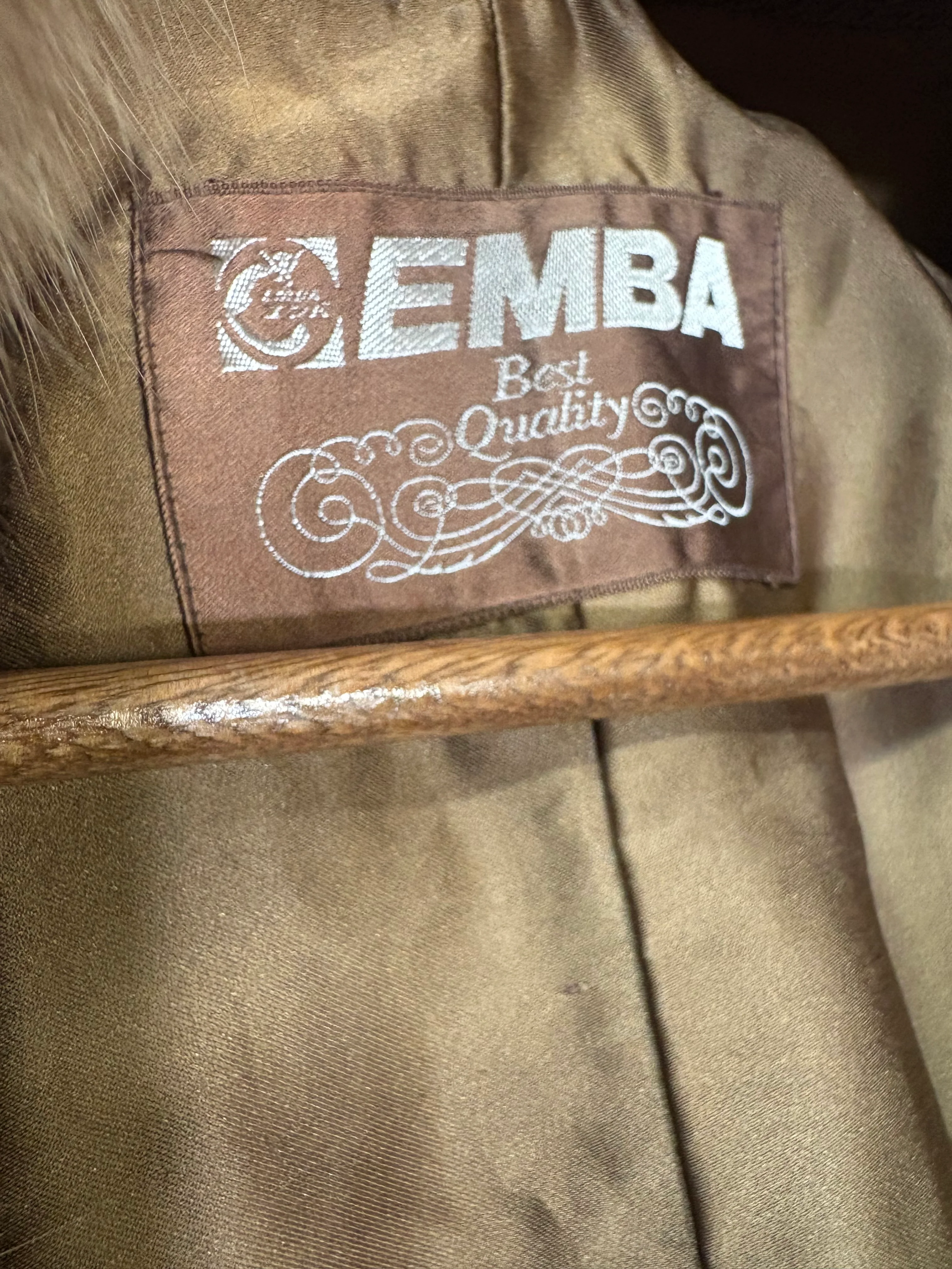 Emba Vintage Light Brown Mink Fur Coat - Image 5