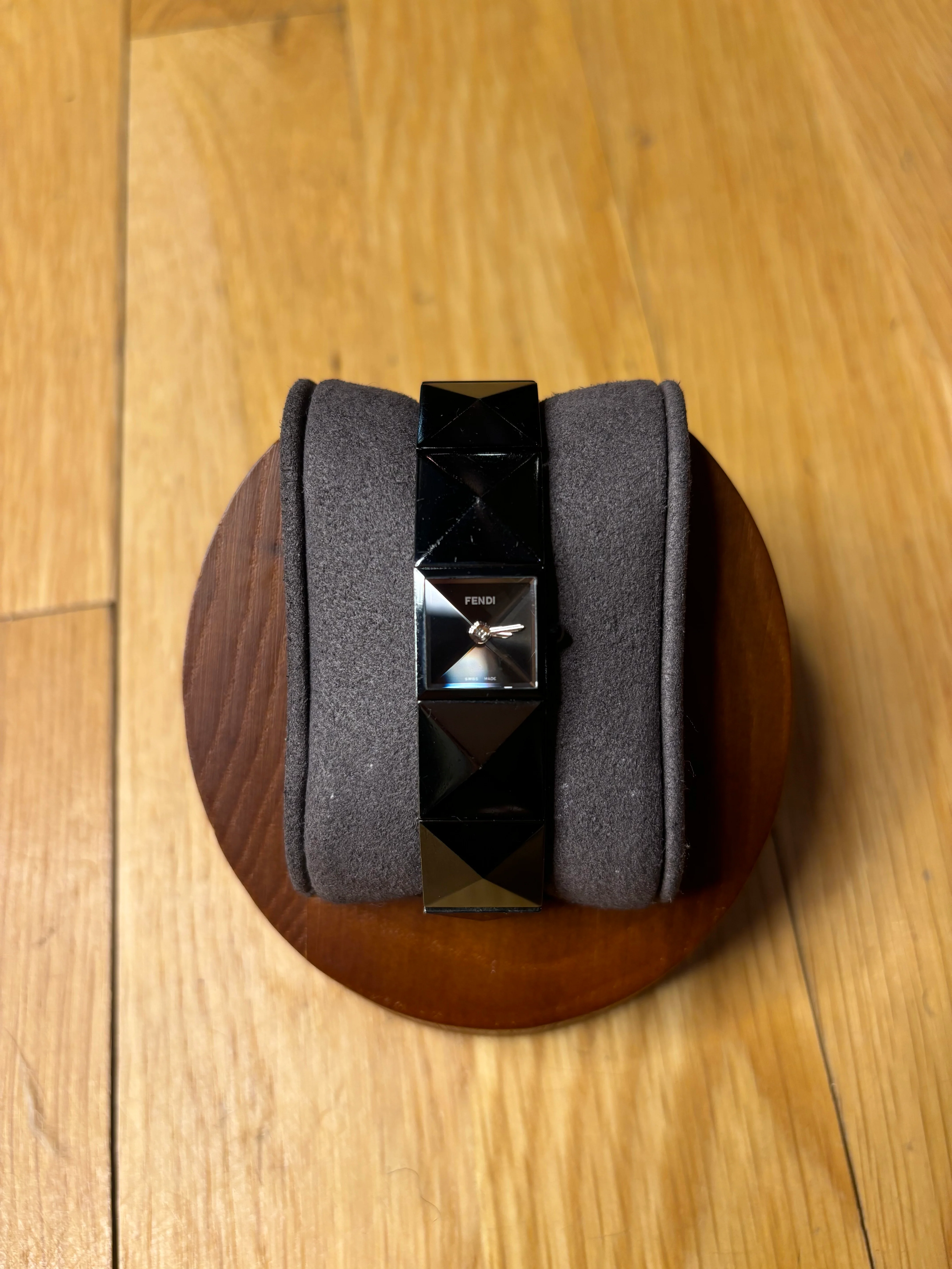 Fendi Black 4270L Ion Plated Geometric Watch - Image 2