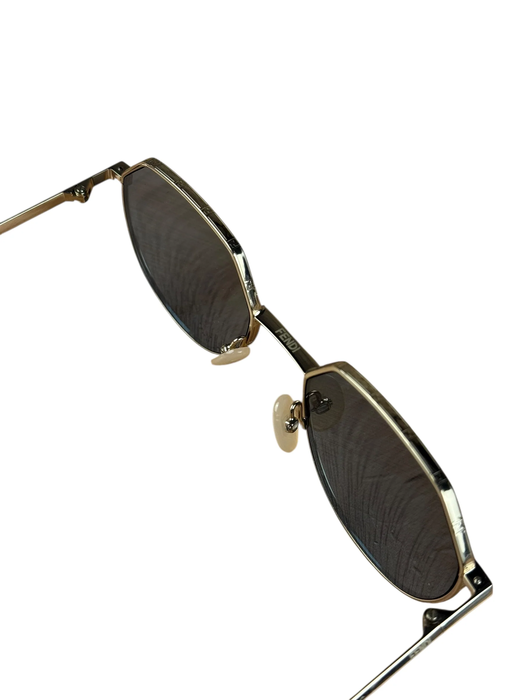 Fendi Blue Gold Frame Sunglasses - Image 10
