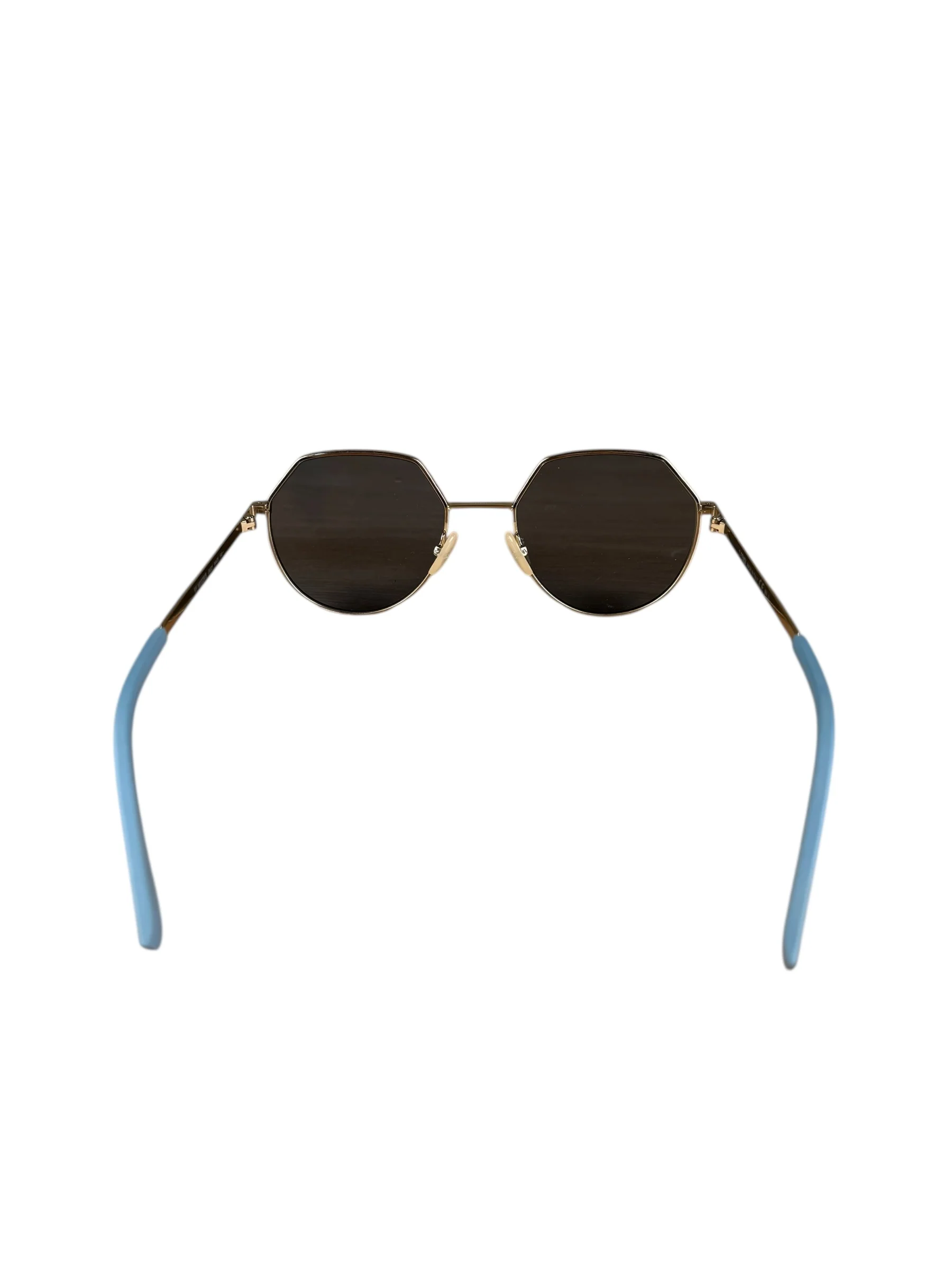Fendi Blue Gold Frame Sunglasses - Image 5