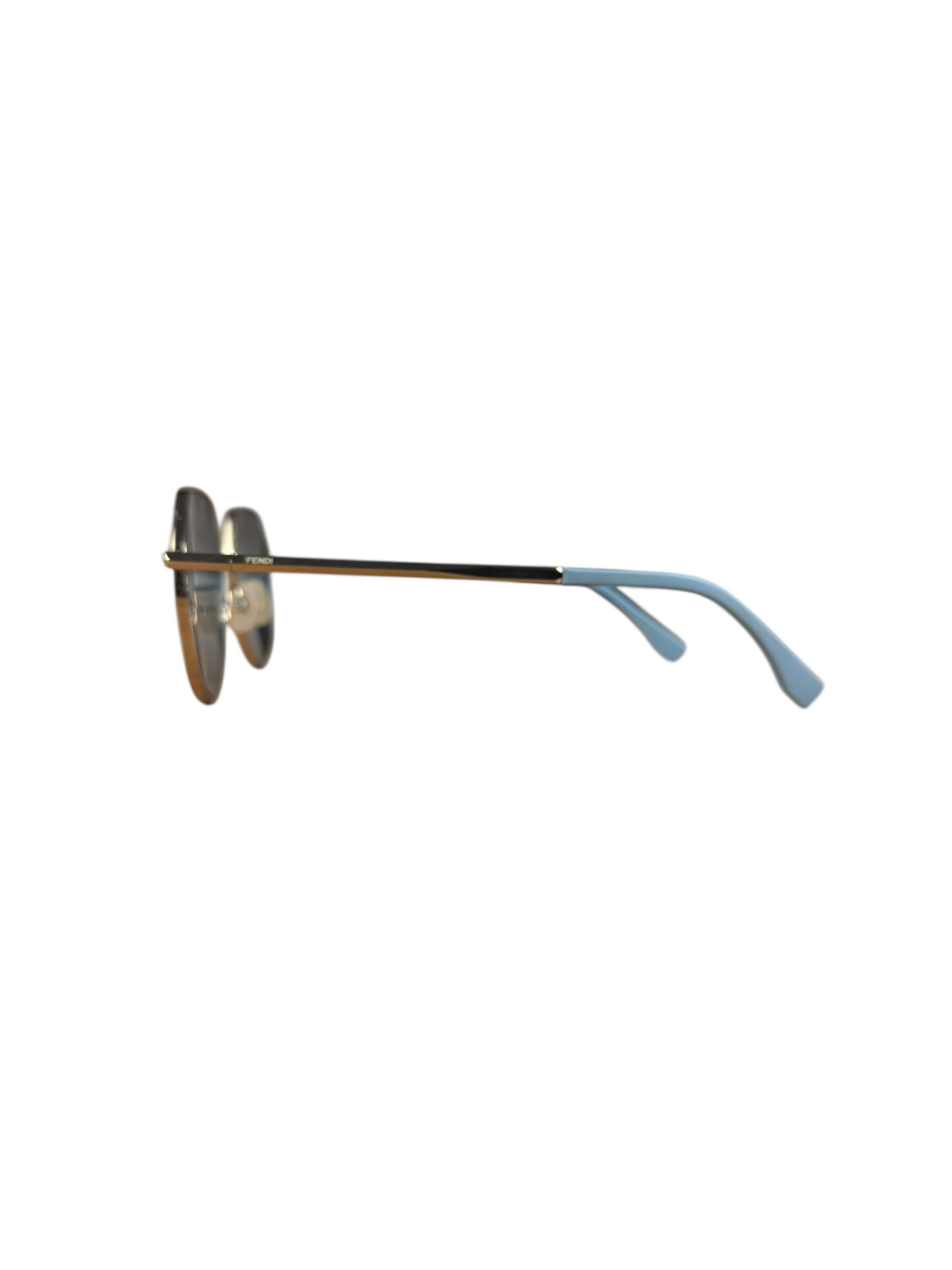 Fendi Blue Gold Frame Sunglasses - Image 8