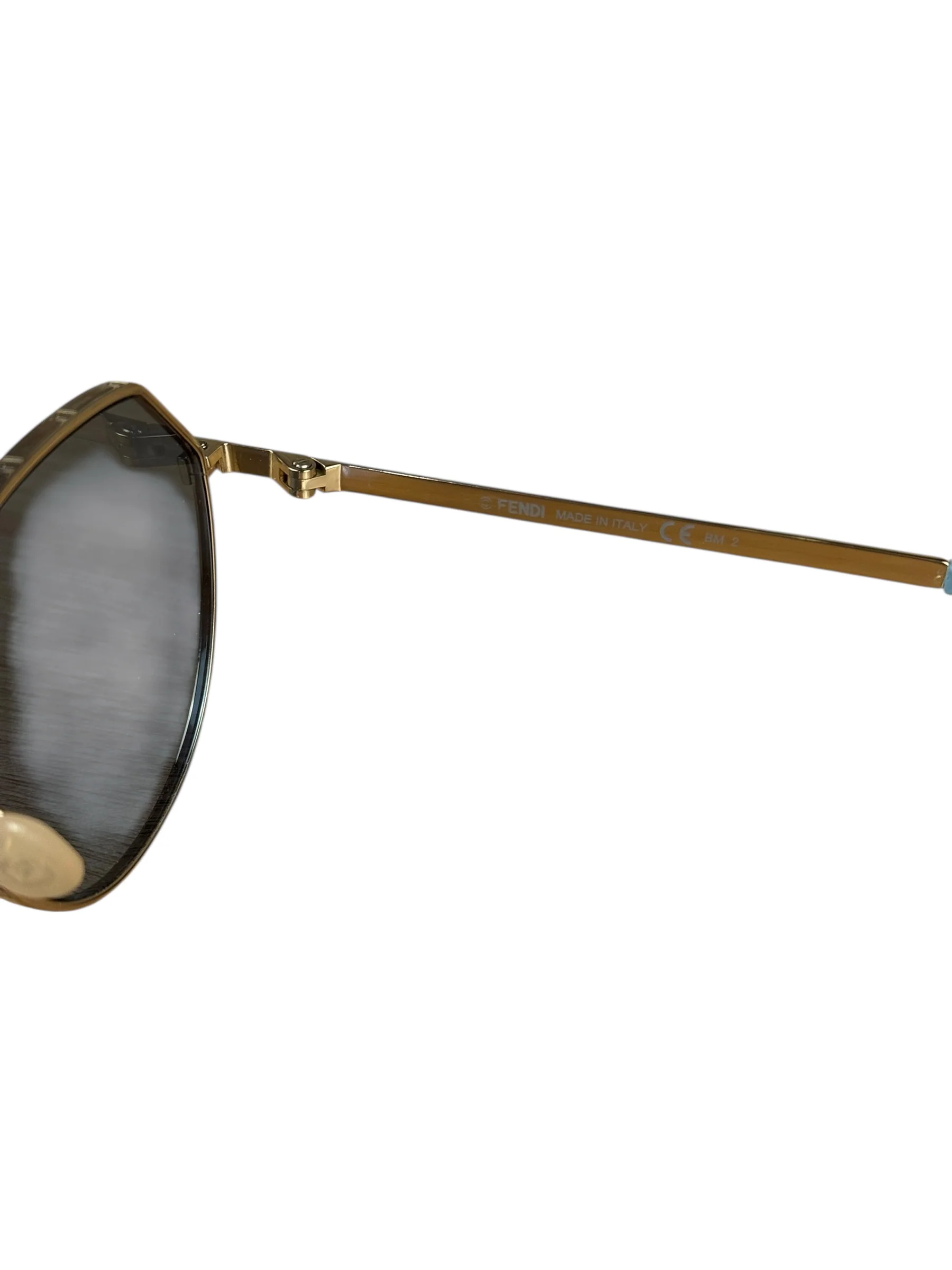 Fendi Blue Gold Frame Sunglasses - Image 9