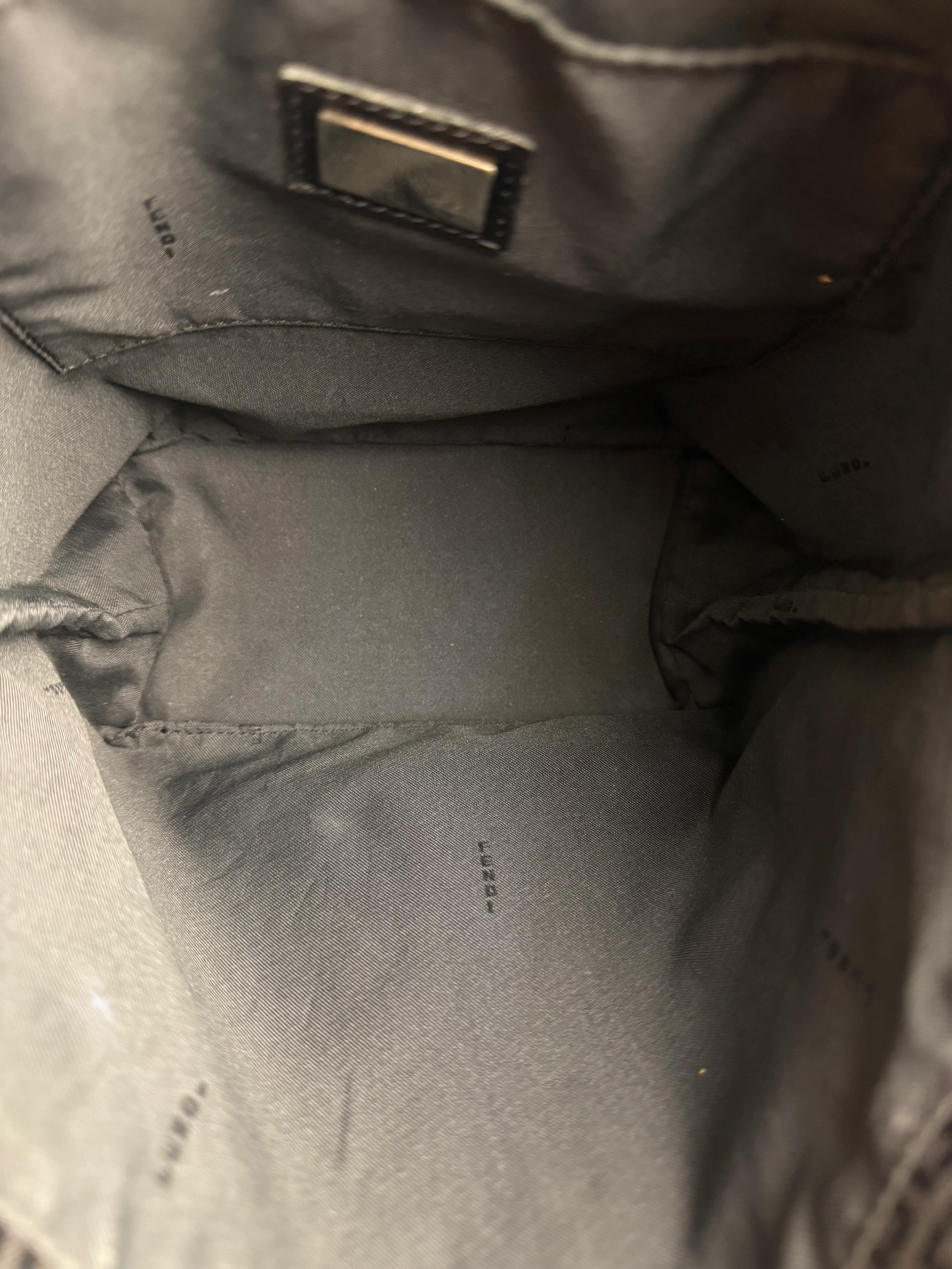 Fendi FF Black Canvas Logo Tote - Image 15