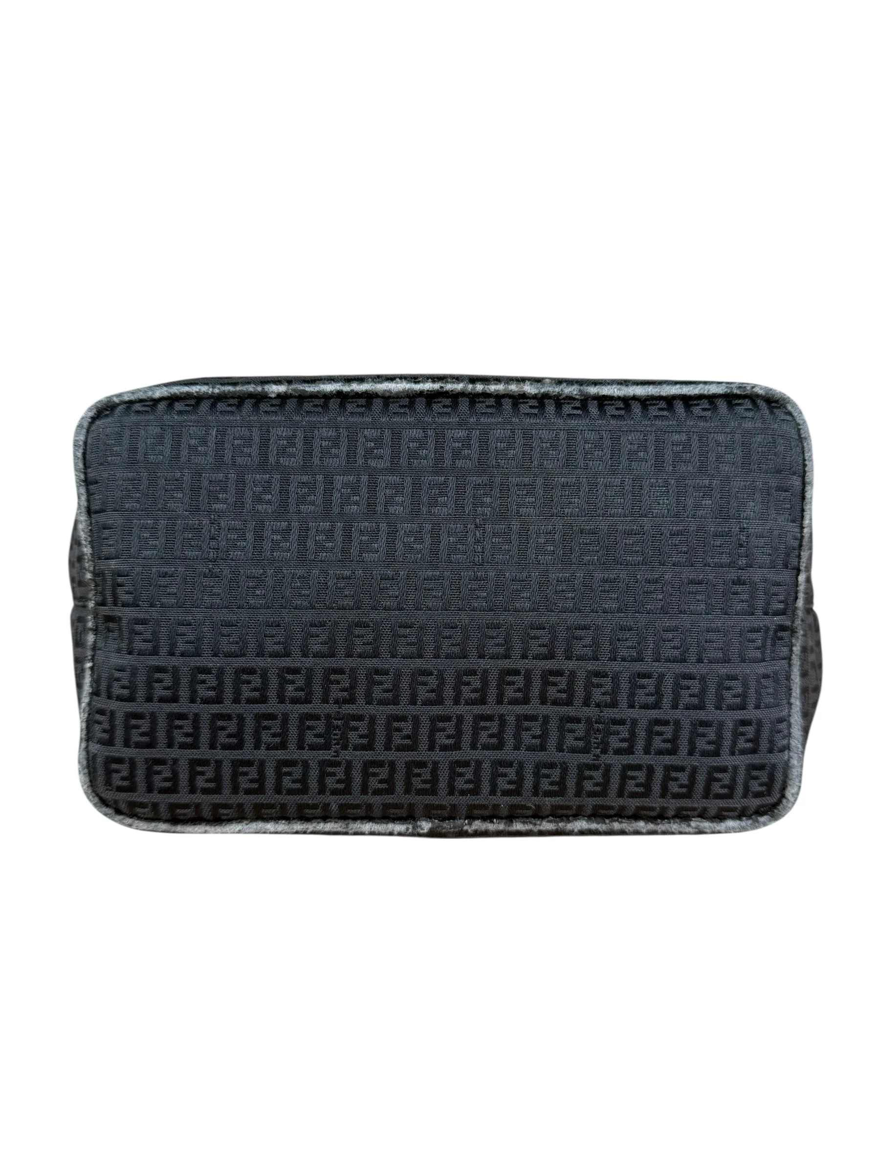 Fendi FF Black Canvas Logo Tote - Image 7