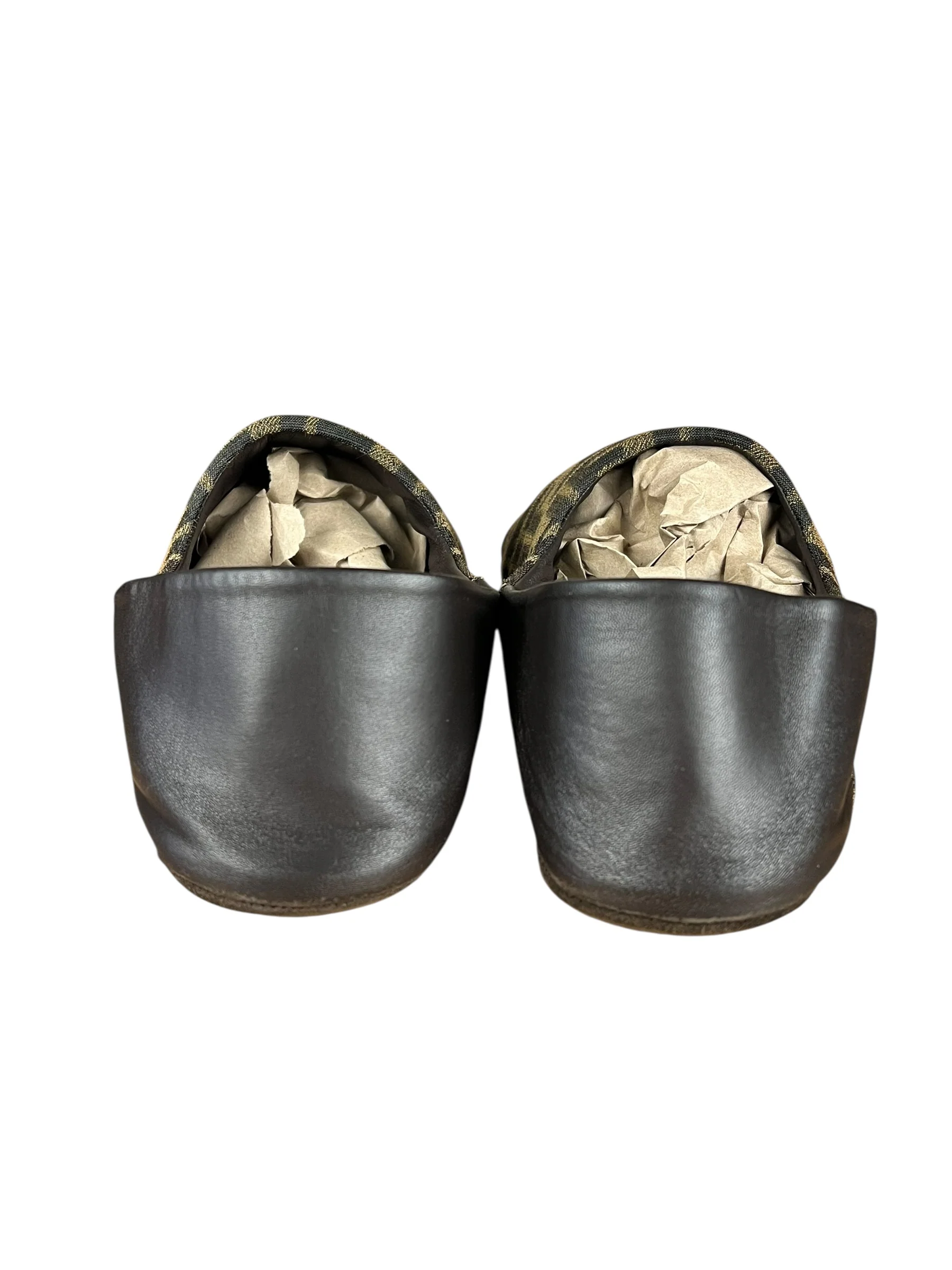 Fendi FF Zucca Canvas/Leather Slippers - Image 7